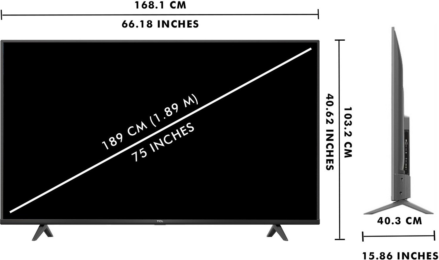 Image of TCL P615 189 cm (75 inch) Ultra HD (4K) LED Smart Android TV with Google Assistant |