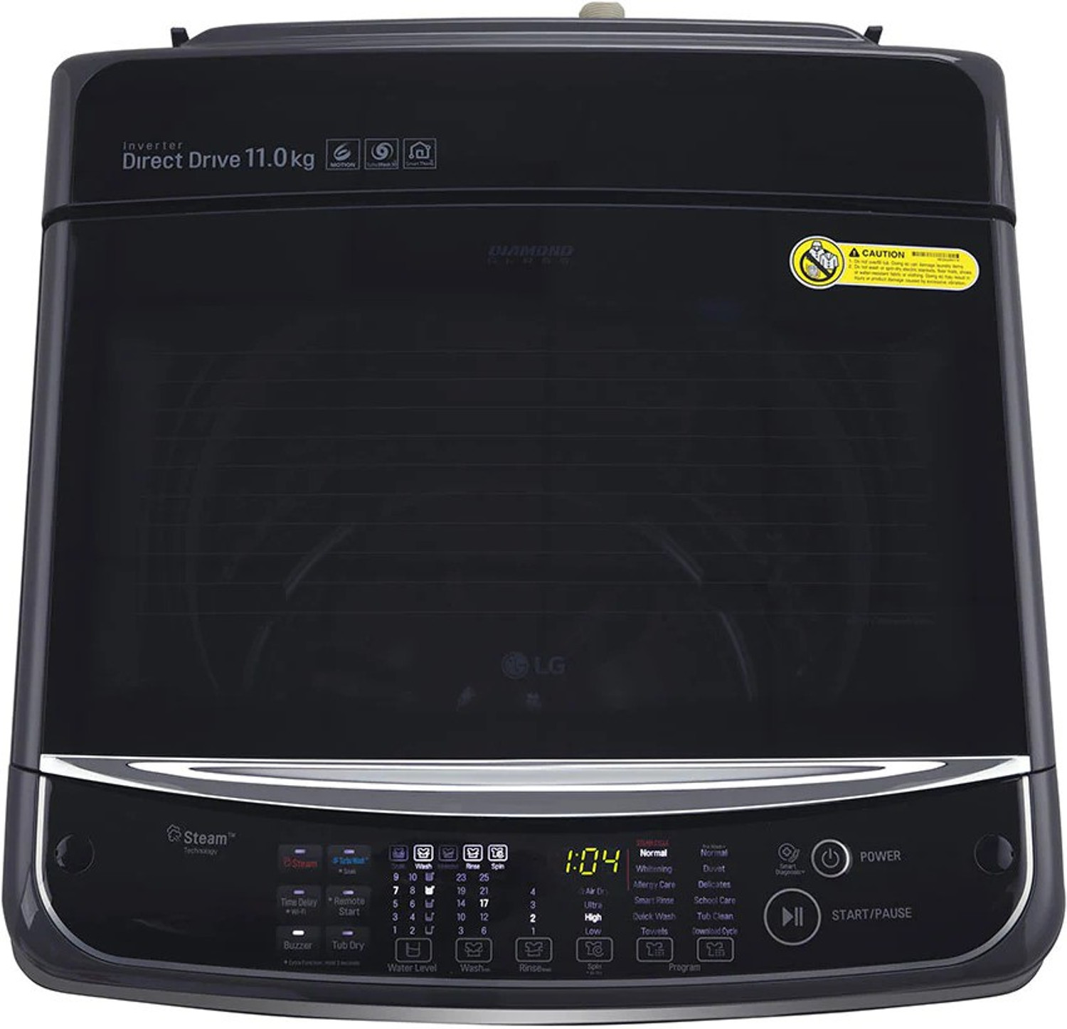 Image of LG 11 kg with Wi-Fi Enabled Fully Automatic Top Load Washing Machine with In-built Heater Black