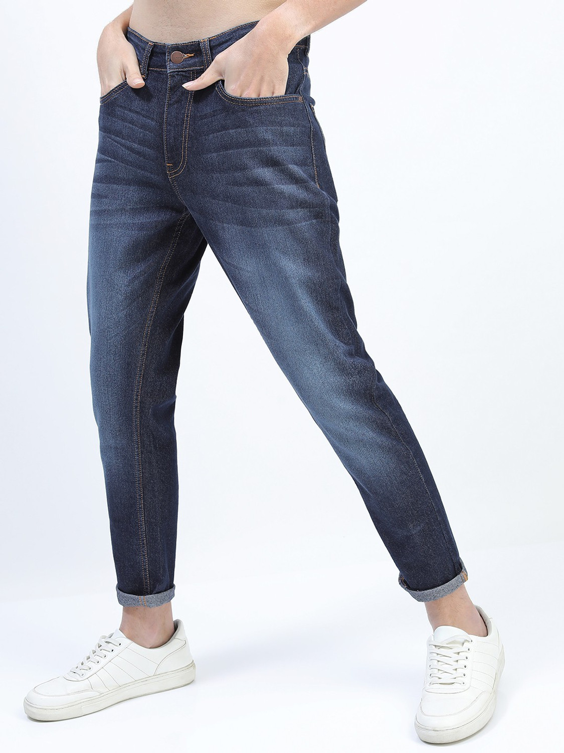 Image of KETCH Tapered Fit Men Blue Jeans