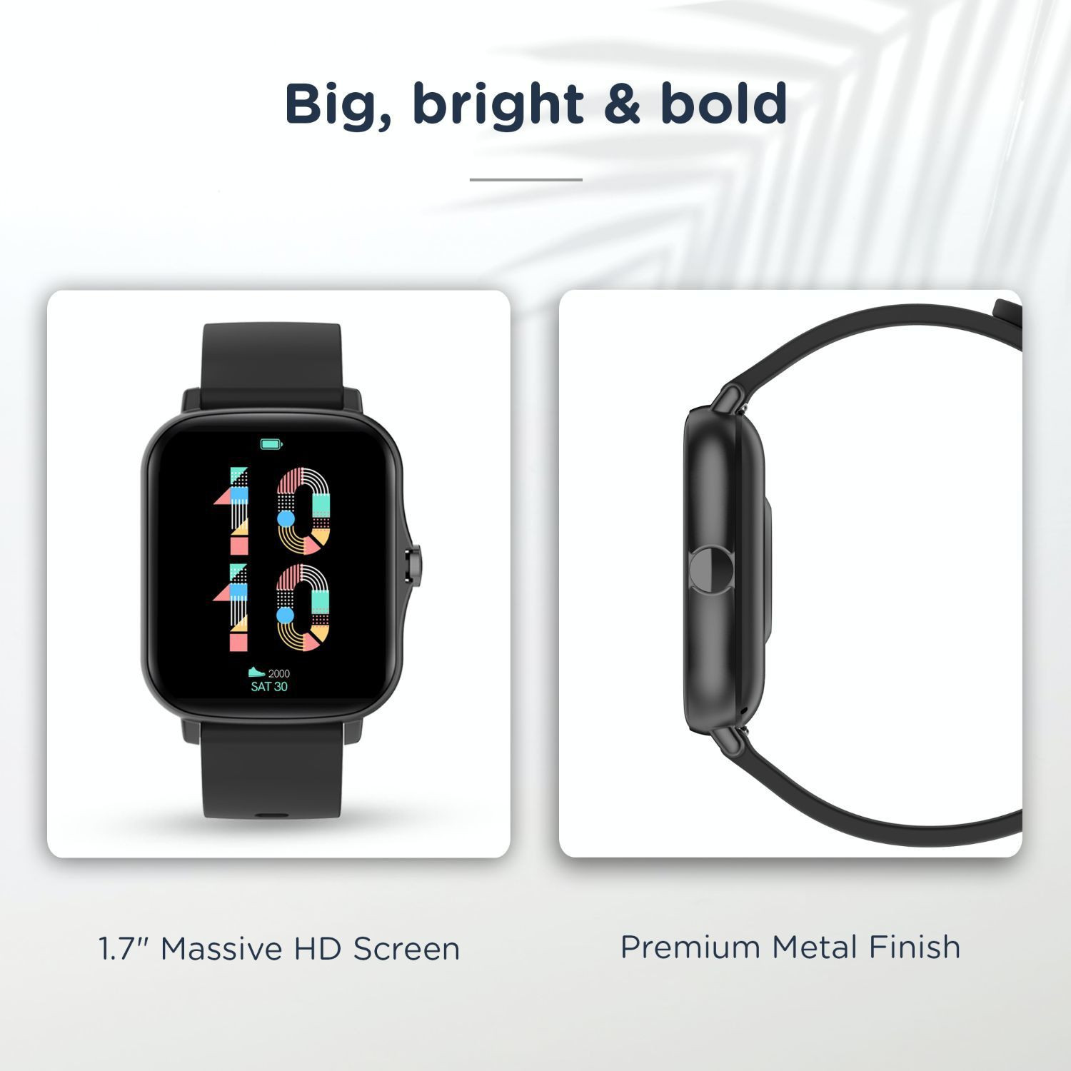 Image of Pebble Cosmos Pro 1.7inch HD display with Bluetooth calling function Smartwatch