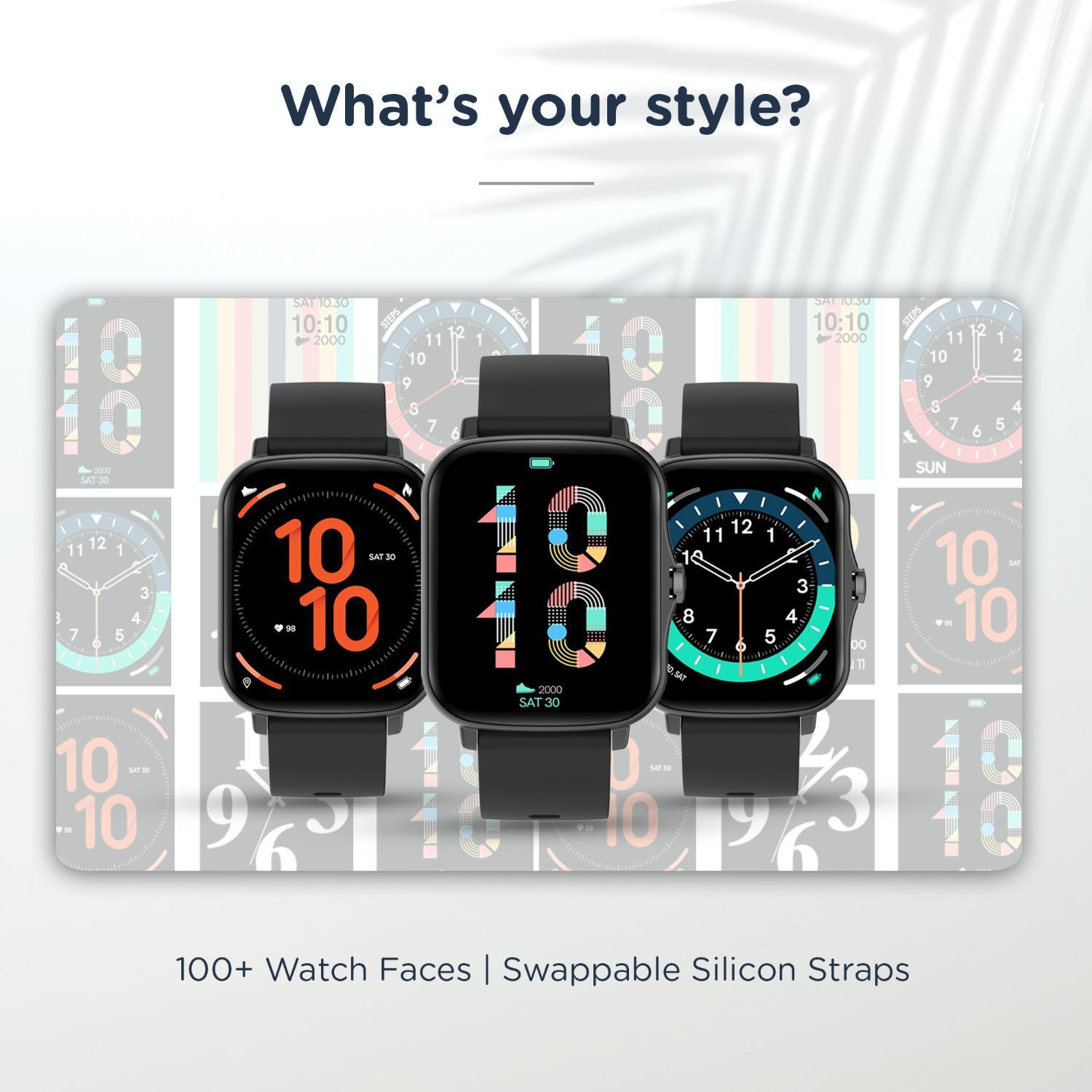 Image of Pebble Cosmos Pro 1.7inch HD display with Bluetooth calling function Smartwatch