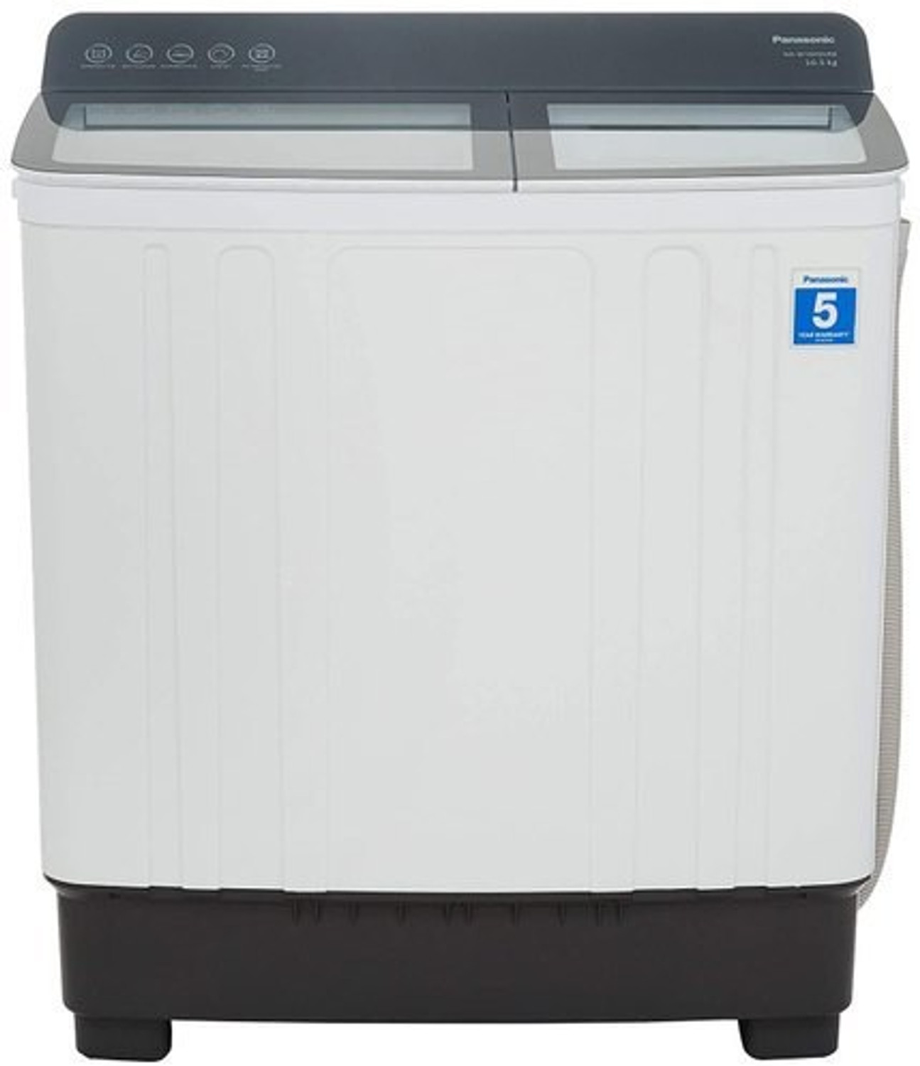 Image of Panasonic 10 kg Semi Automatic Top Load Washing Machine White, Grey