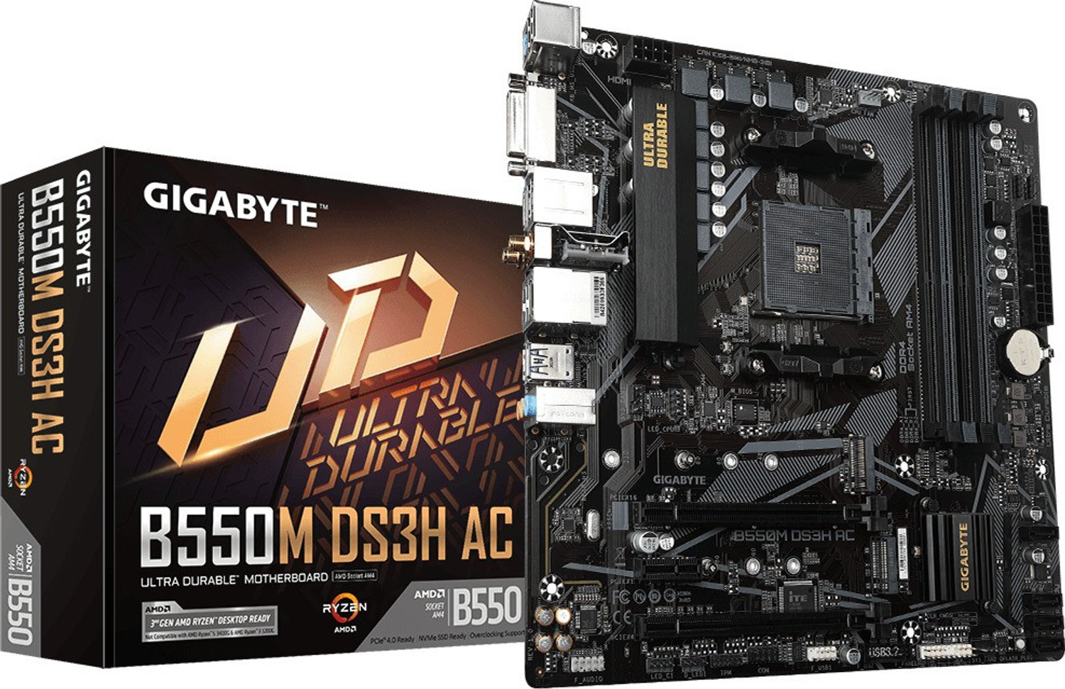 GIGABYTE B550M DS3H AC Motherboard