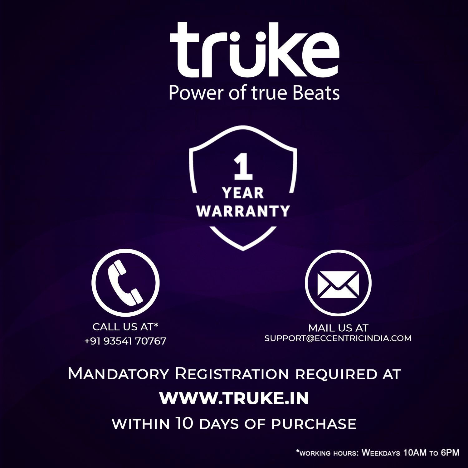 Image of truke Airbuds Lite with Quad Mic ENC, 48Hrs Battery, Gaming Mode,Made in India, 5.1v Bluetooth