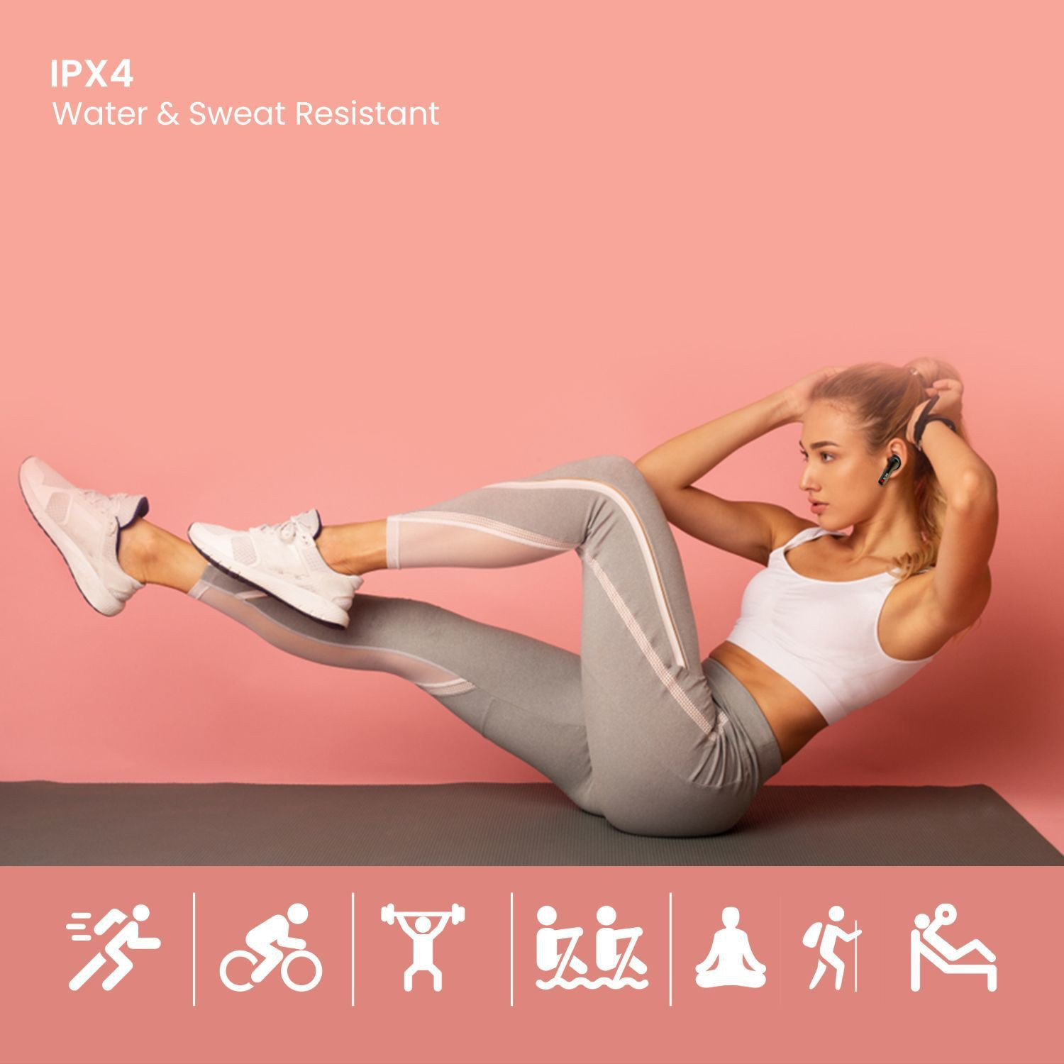 Image of truke Airbuds Lite with Quad Mic ENC, 48Hrs Battery, Gaming Mode,Made in India, 5.1v Bluetooth