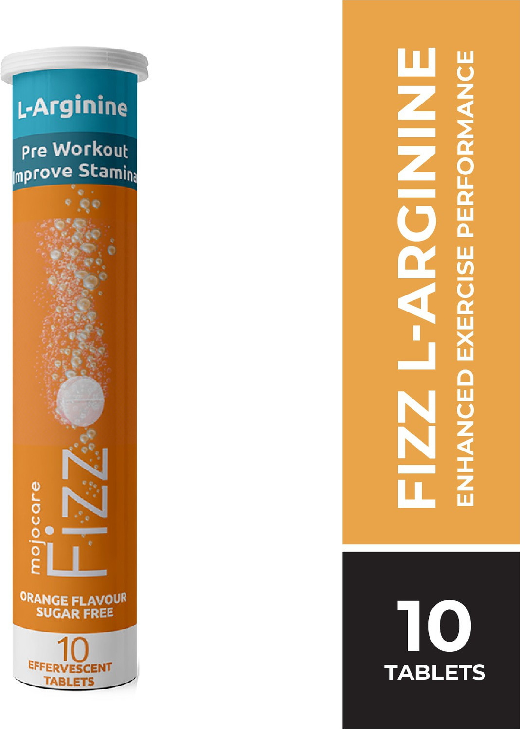 Image of Mojocare Fizz L-Arginine Improved Recovery Rate Longer Endurance-10 Tablets
