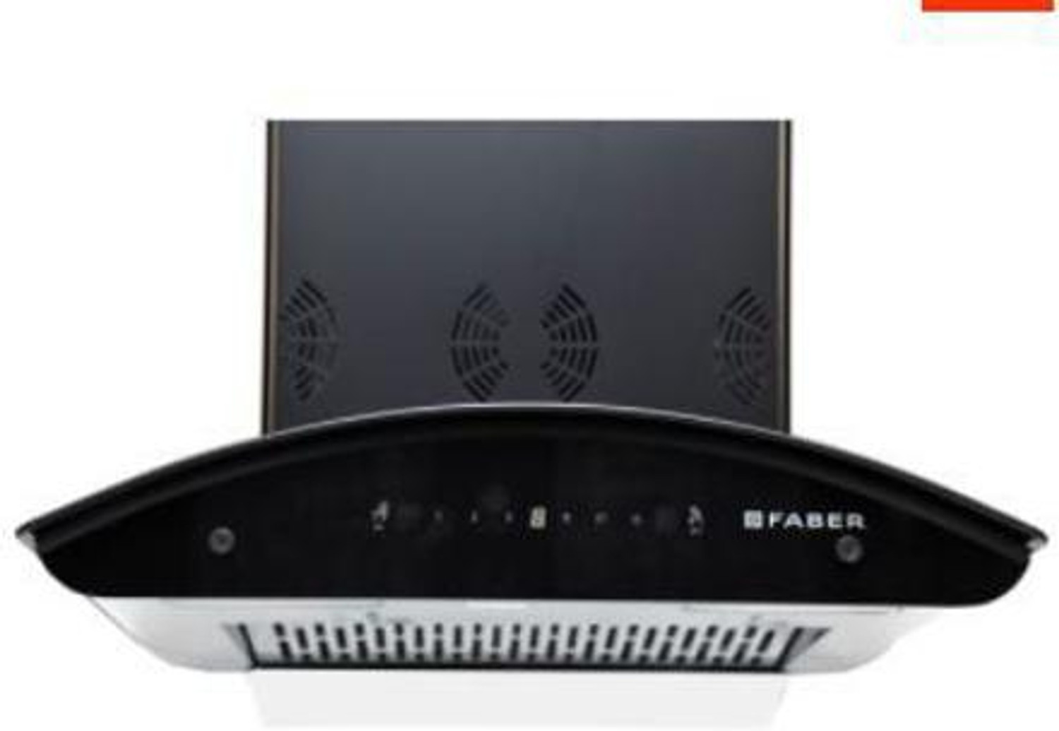Image of FABER HOOD CREST 3D PLUS IND HC SC BK 60 Auto Clean Wall Mounted Black 1275 CMH Chimney