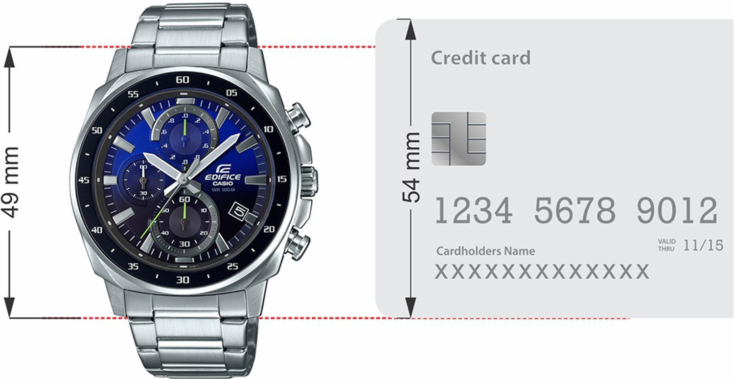 Image of CASIO EFV-600D-2AVUDF Edifice Analog Watch - For Men