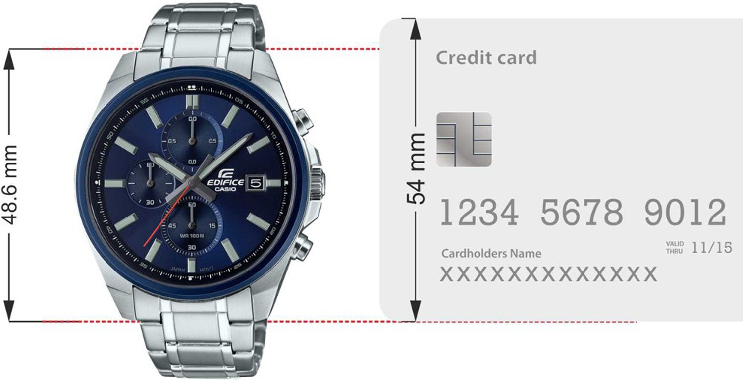 Image of CASIO EFV-610DB-2AVUDF Edifice Analog Watch - For Men