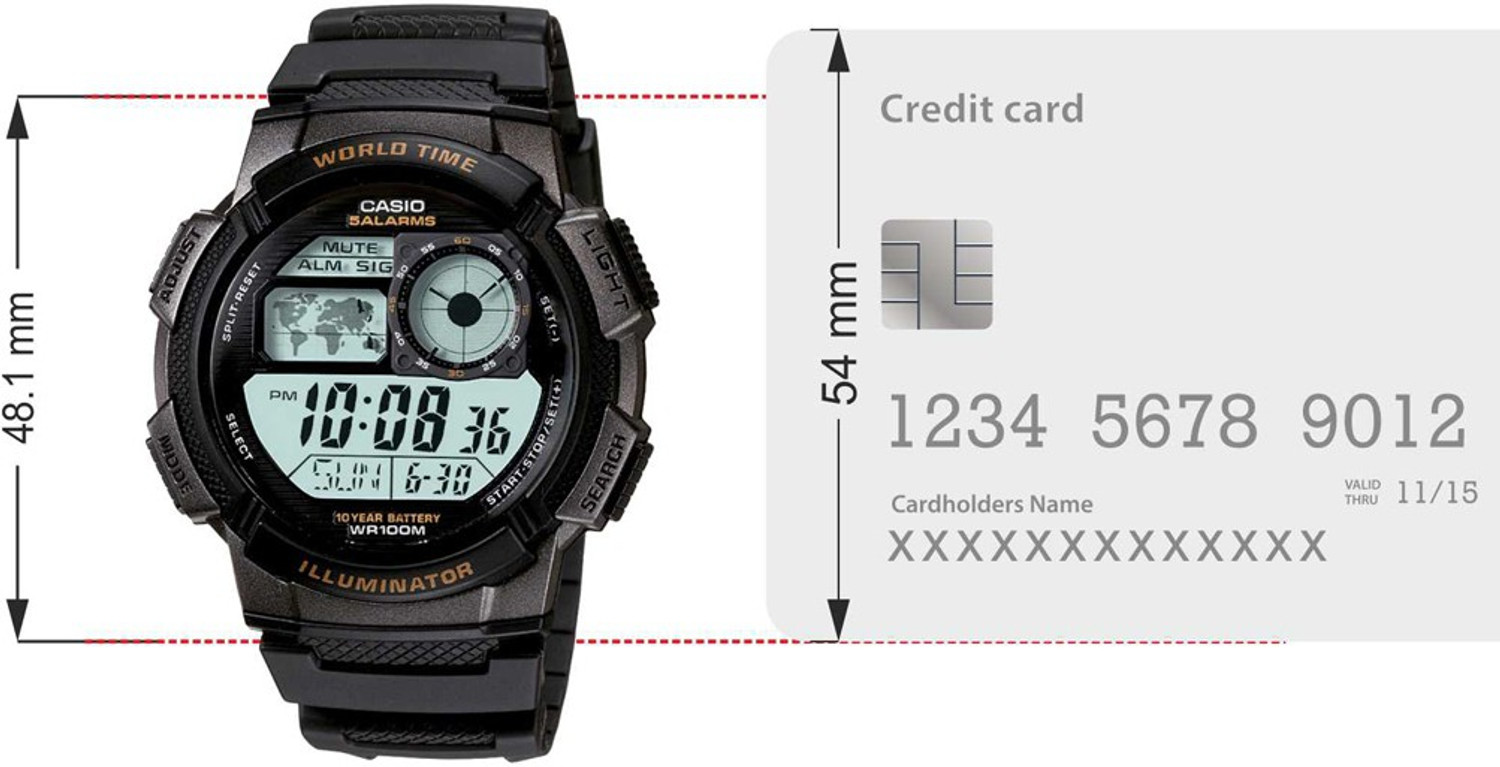 Image of CASIO AE-1000W-1AVDF Youth ( AE-1000W-1AVDF ) Digital Watch - For Men