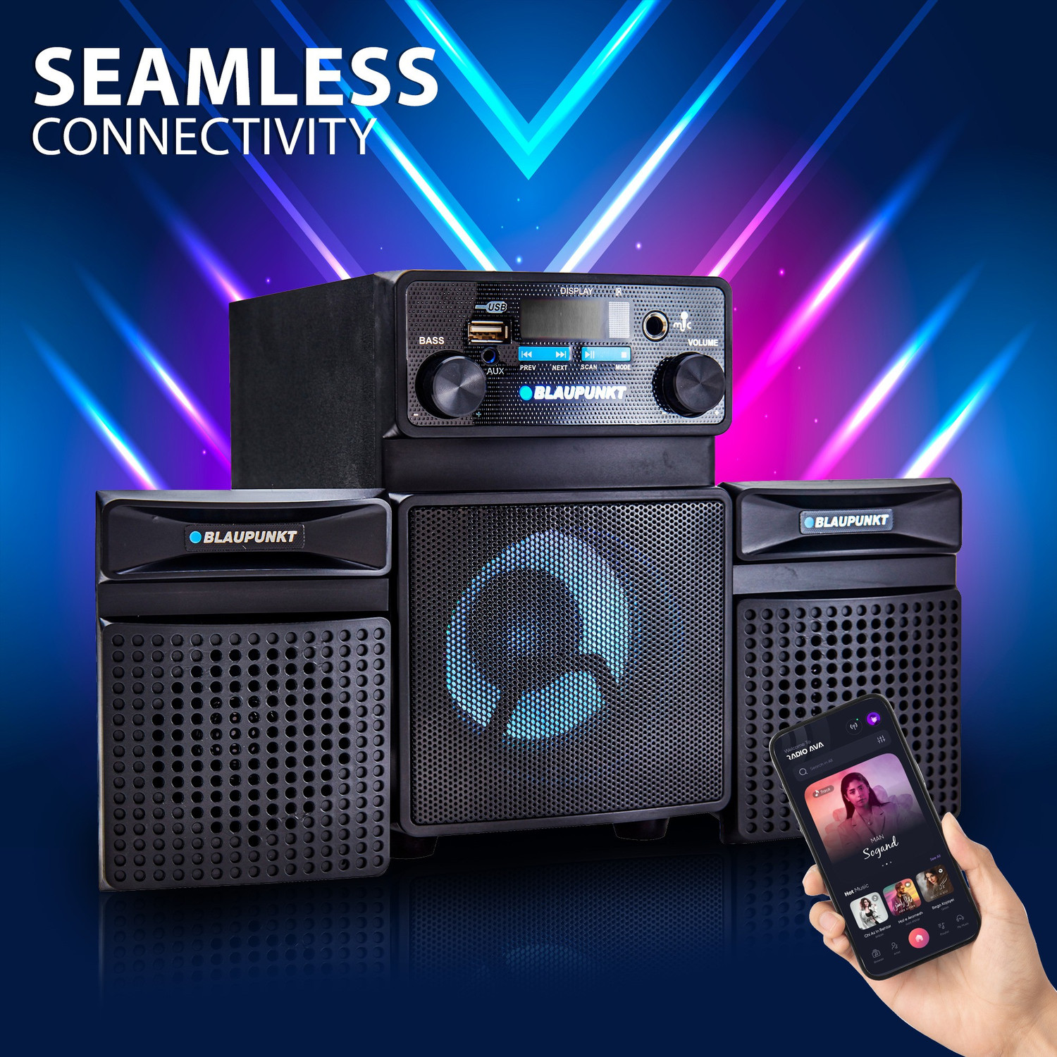 Image of Blaupunkt SP205 Multimedia Speaker 35 W Bluetooth Home Theatre