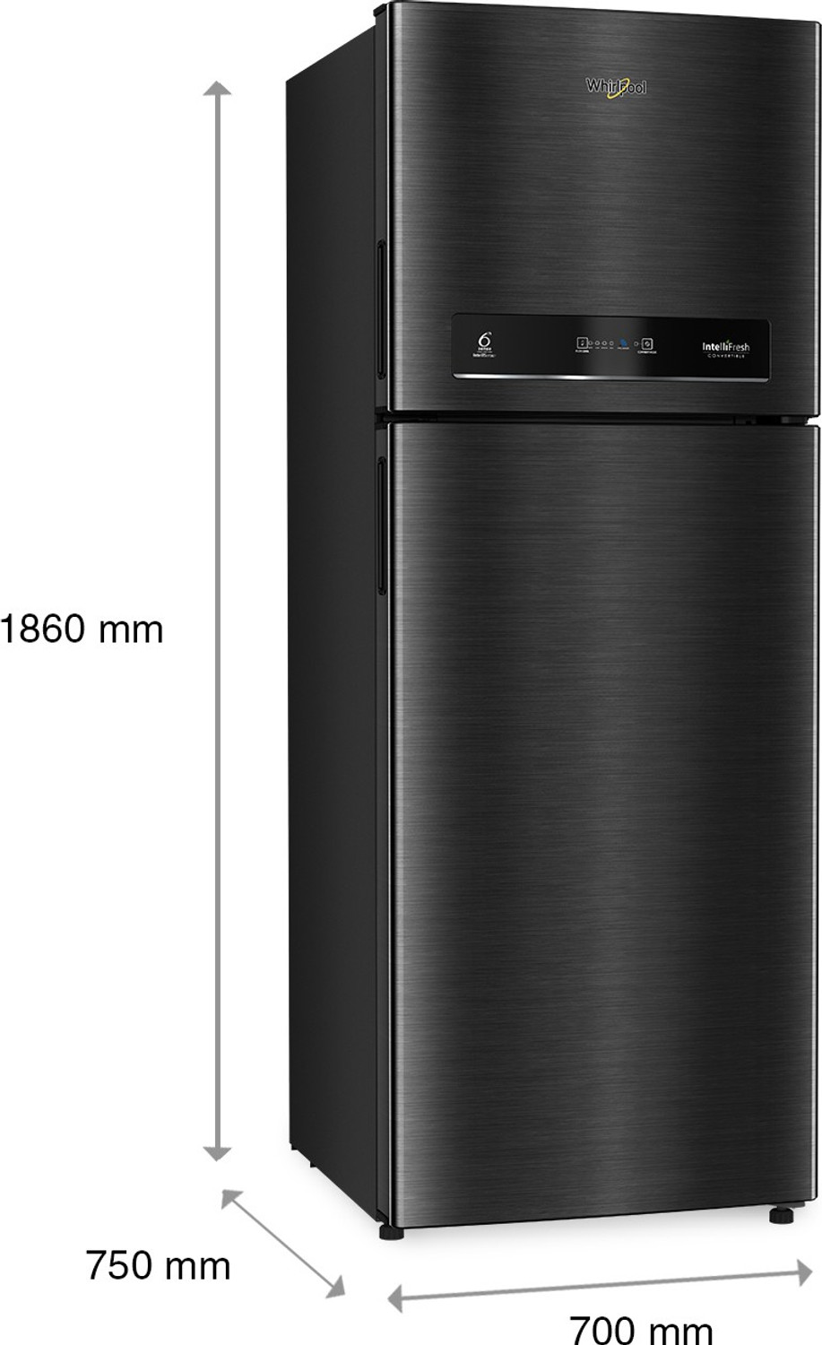 Image of Whirlpool 500 L Frost Free Double Door 3 Star Convertible Refrigerator