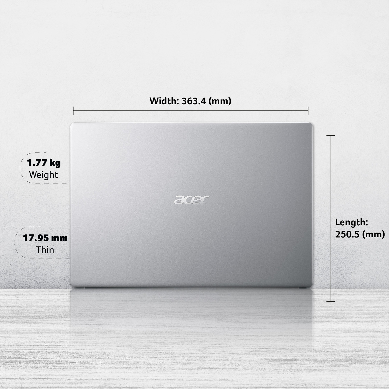 Image of Acer Aspire 5 AMD Ryzen 5 Hexa Core 5500U - (8 GB /512 GB SSD /Windows 11 Home) A515-45 Thin and Light Laptop