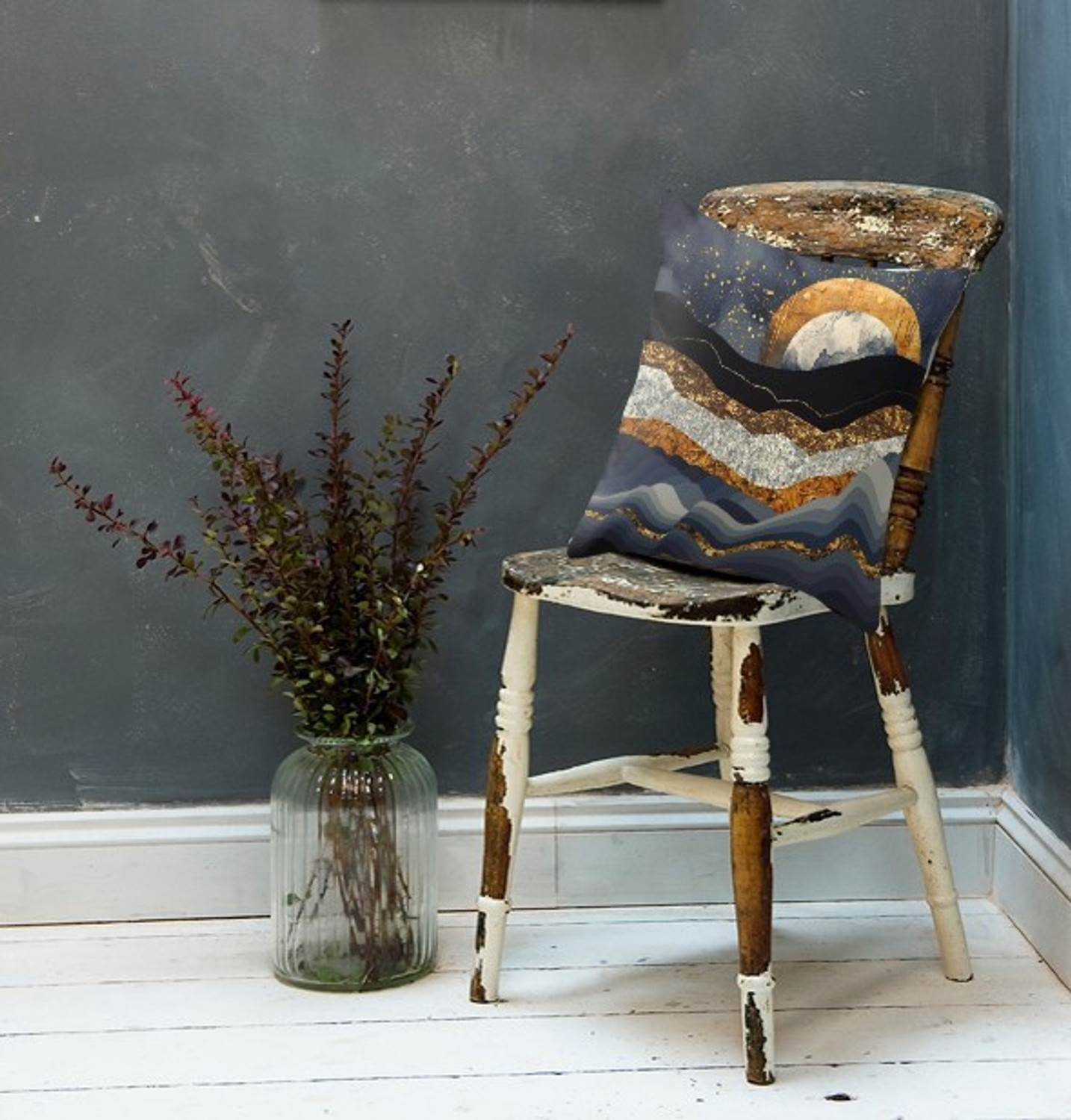 Image of DARSHANAM WORLD Satin Cushions Cover