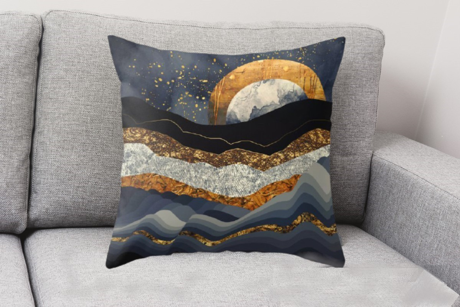 Image of DARSHANAM WORLD Satin Cushions Cover