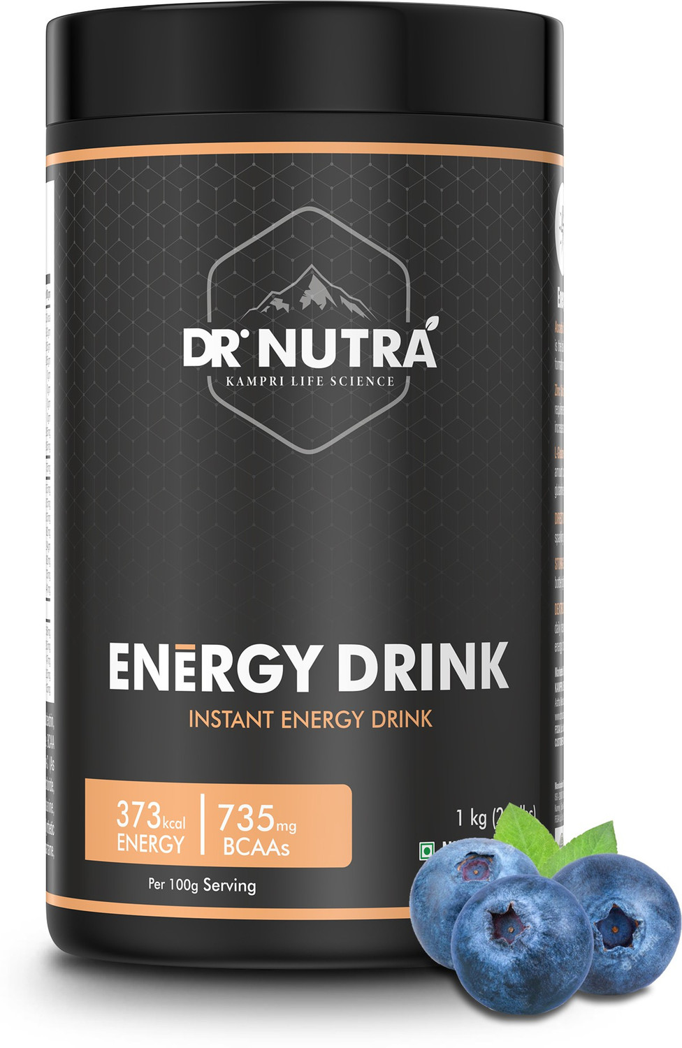 Image of Dr.Nutra Pre Workout Instant Energy Drink, (1 Kg ,Blue Raspberry Flavour) Sports Drink