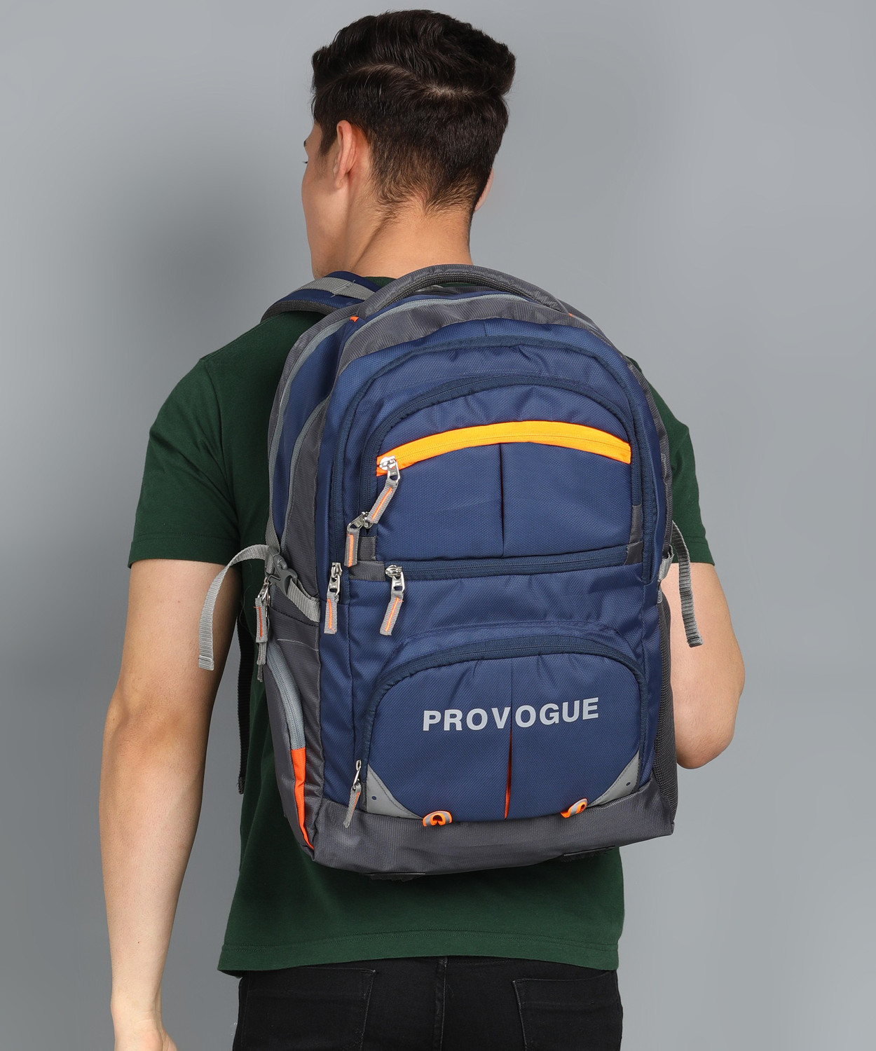 Provogue navy blue backpack shop