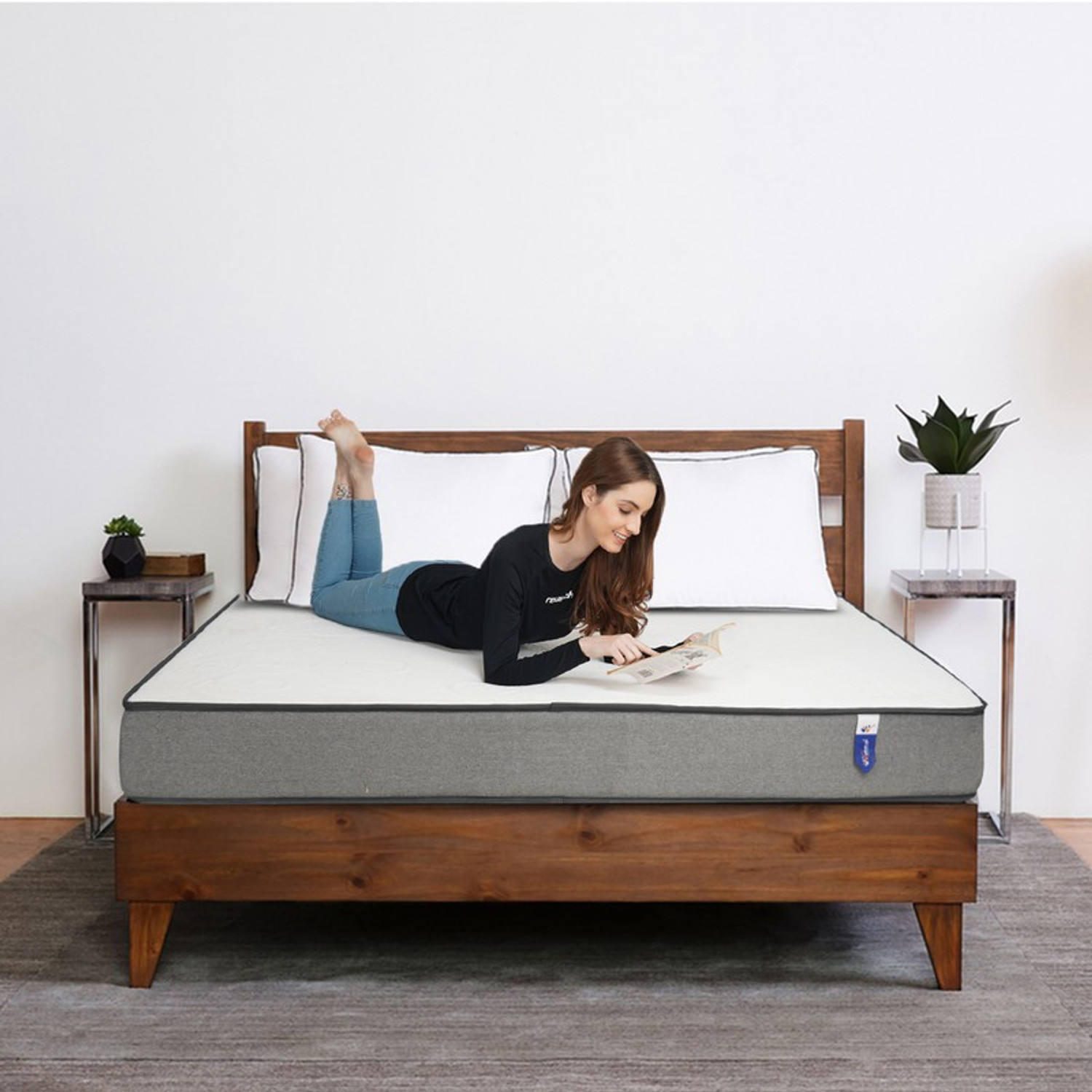 Image of Wakeup India Imperious Mattress | Spine Align Orthopedic 8 inch Single Memory Foam Mattress