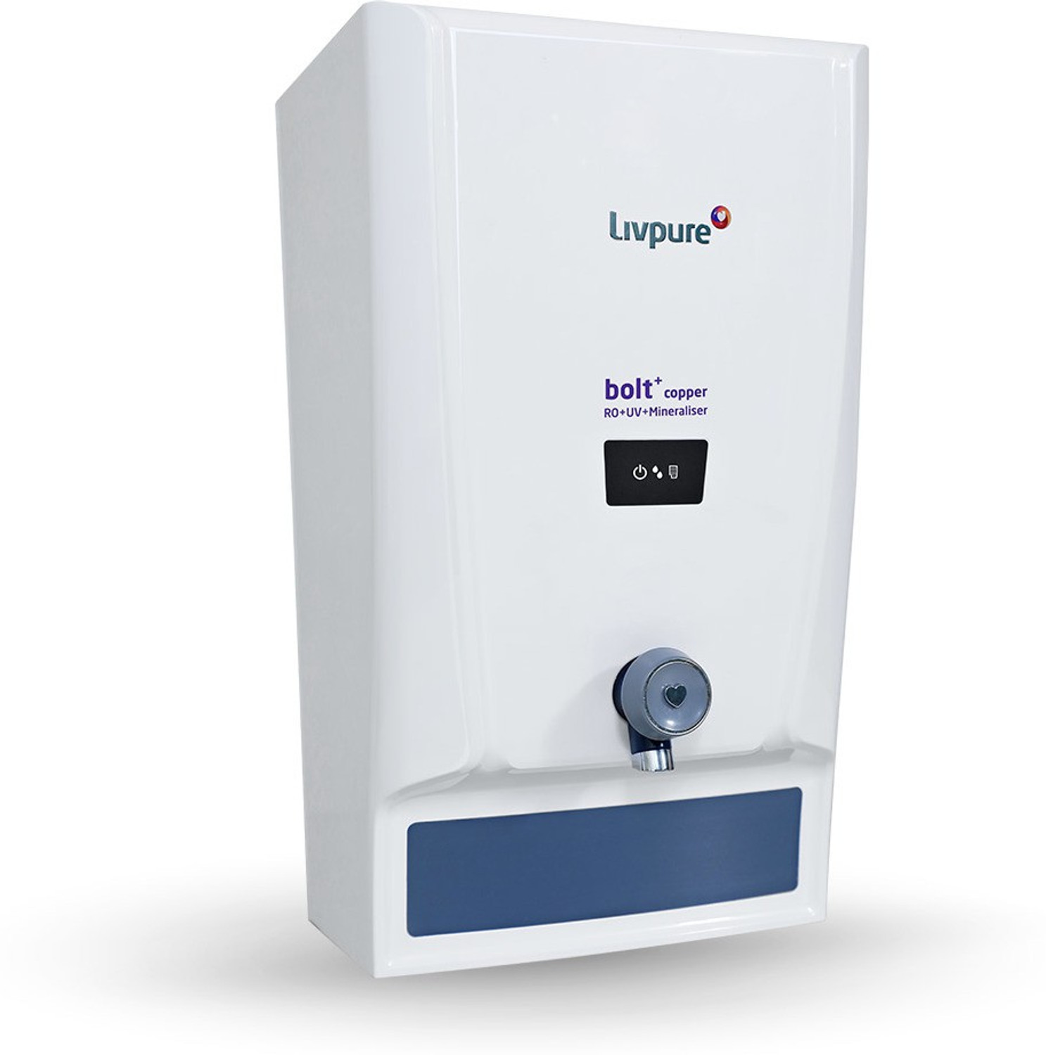 Image of LIVPURE LIV-BOLT+ COPPER(RO+UV+MIN) 7 L RO + UV + Mineraliser Water Purifier 7 STAGE ADVANCED PURIFICATION WITH HR TECHNOLOGY | SUITABLE FOR ALL - BOREWELL, TANKER, MUNICIPALITY WATER