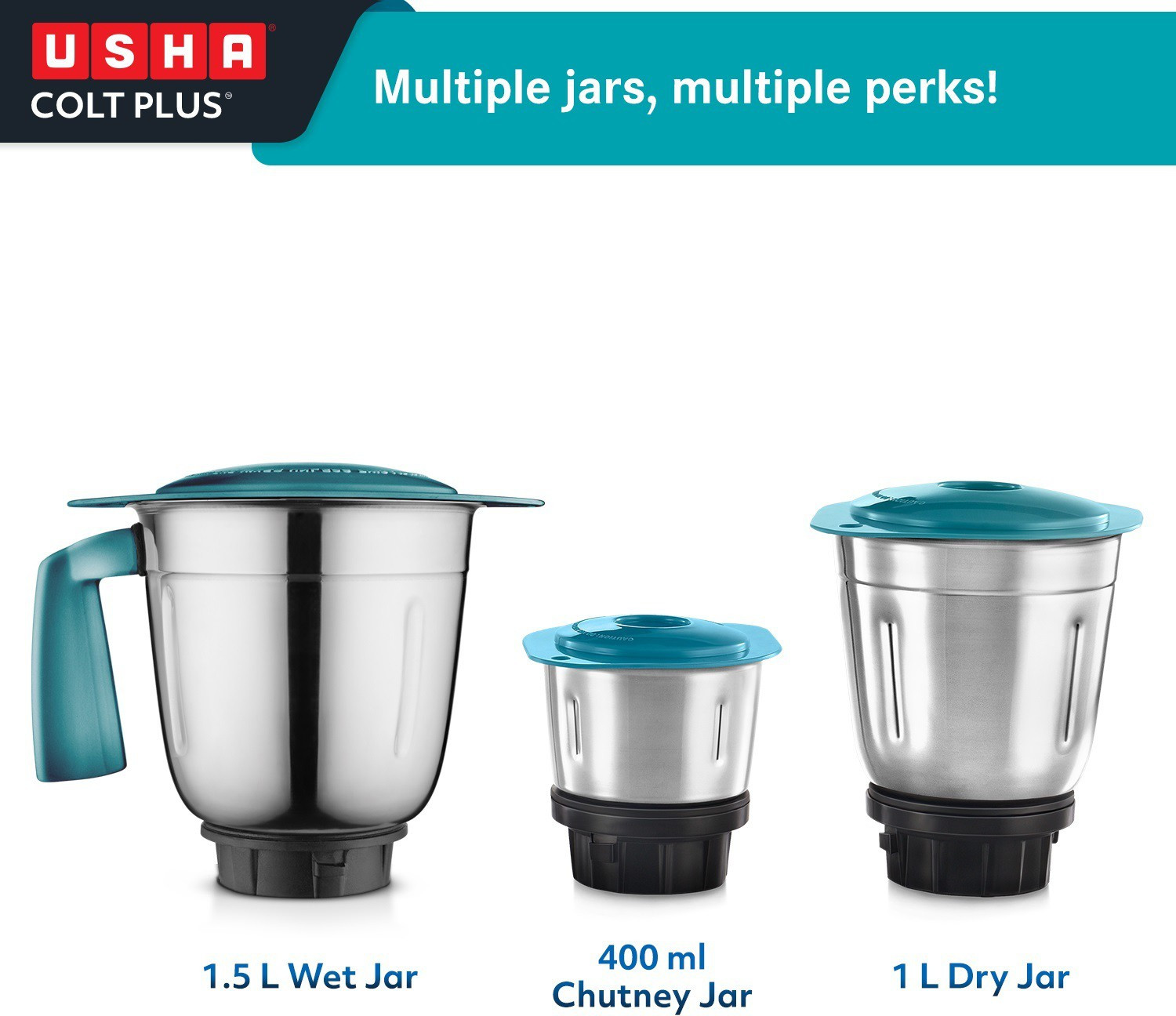 Image of USHA Colt Plus 750 W Mixer Grinder