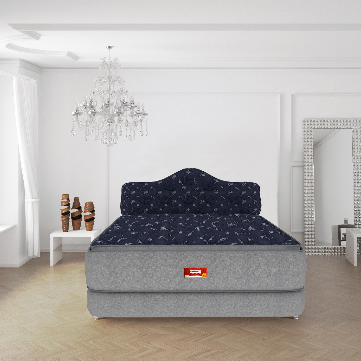 Image of COIRFIT LUXURINO Pillow Top with ISPT Tech. 8 inch Single Bonnell Spring Mattress