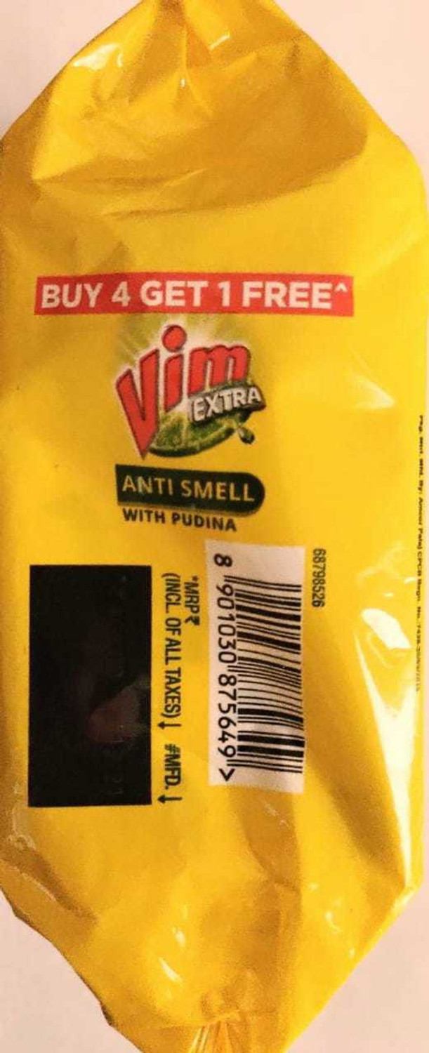 Image of Vim ANTI SMELL WITH PUDINA Dishwash Bar (5 x 0.2 kg)