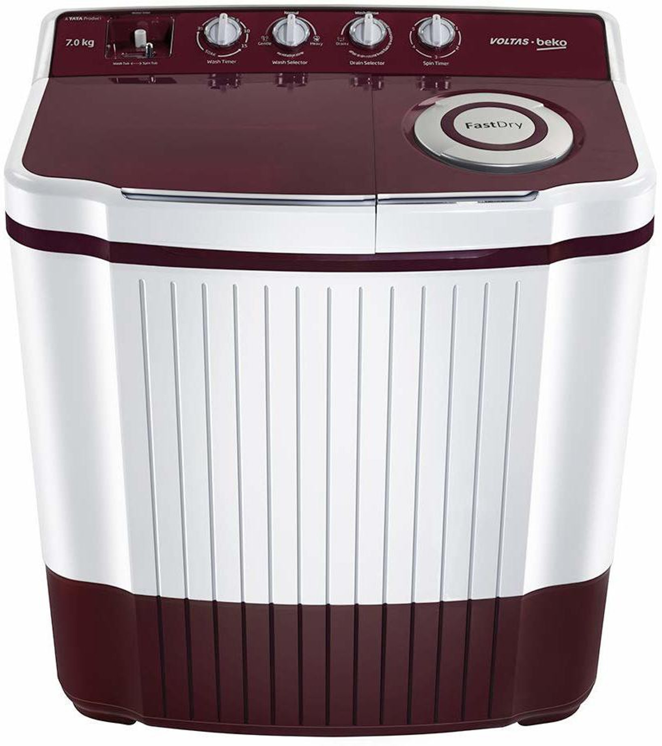 Voltas Beko 7 kg Semi Automatic Top Load White
