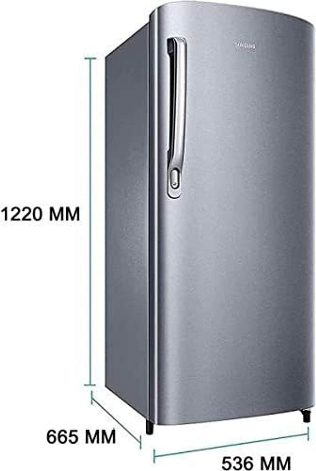 Image of SAMSUNG 195 L Direct Cool Single Door 1 Star Refrigerator (SILVER, RR19A20CAGS /NL)