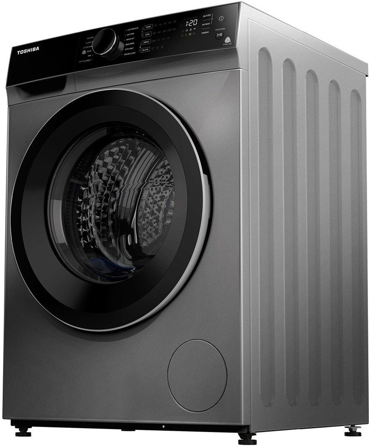 Image of TOSHIBA 9 kg Fully Automatic Front Load Washing Machine with In-built Heater Silver (TW-BJ100M4-IND(SK))