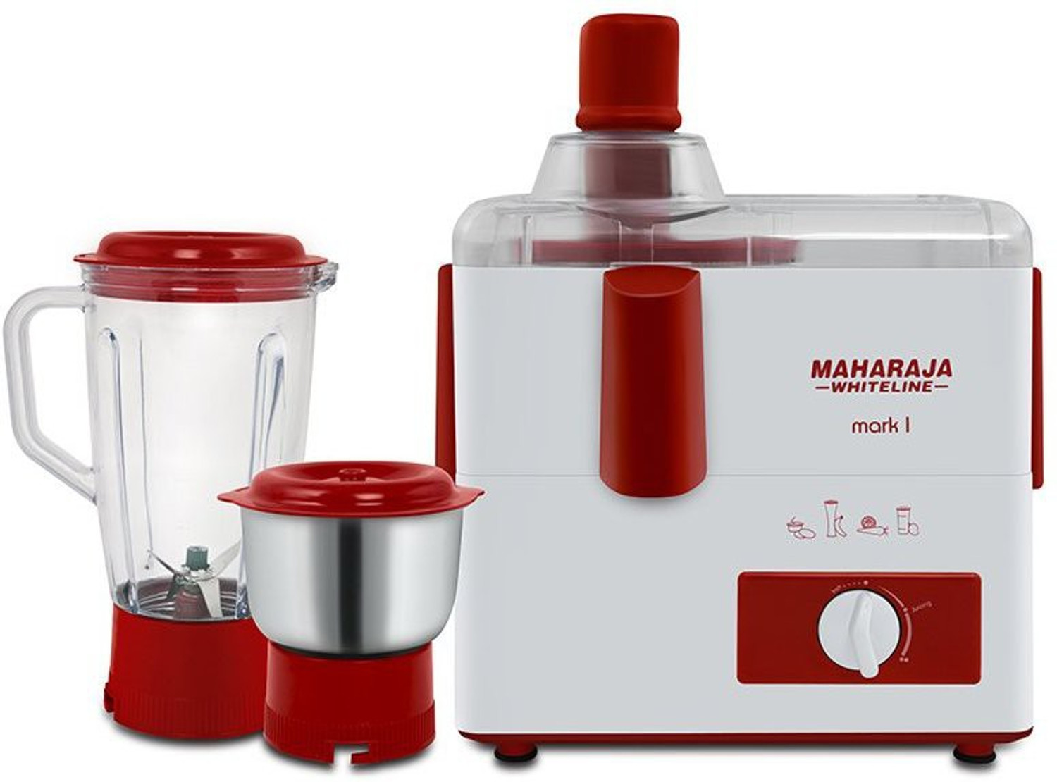 Image of MAHARAJA WHITELINE JX-100 450 W Juicer Mixer Grinder