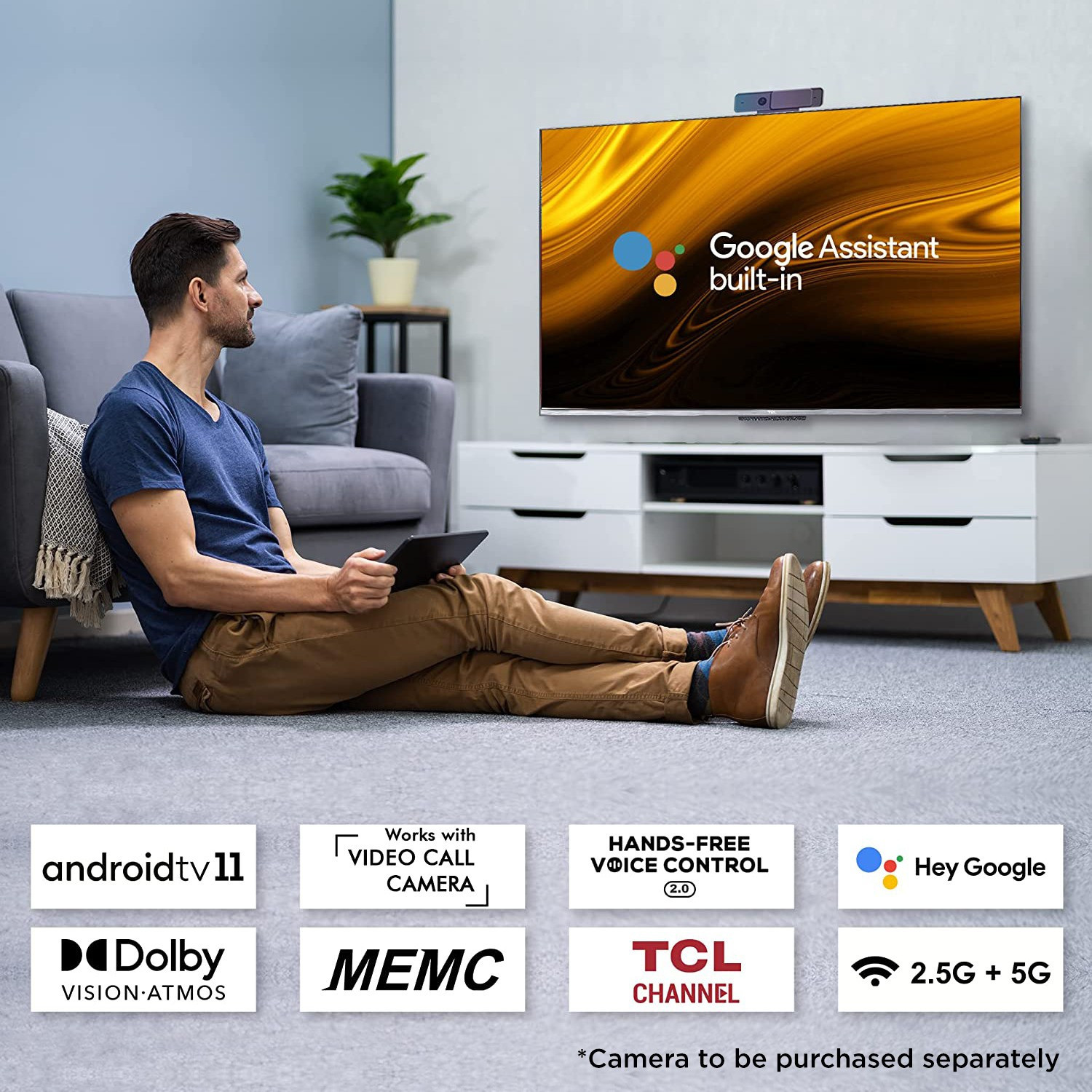 Image of TCL P725 139 cm (55 inch) Ultra HD (4K) LED Smart Android TV (55P725)