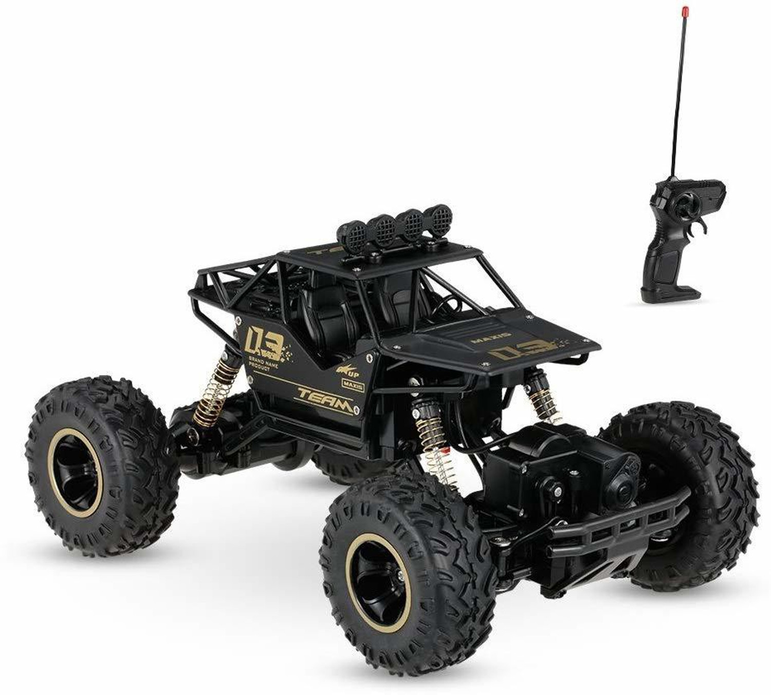 Image of Kiddie Castle 4 Wheel 1:16 Scale Metal Alloy Rock Crawler Remote Control Car