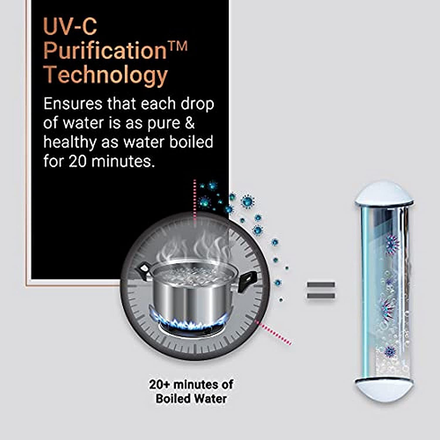 Image of Aquaguard Aura 7 L RO + UV + UF + MTDS Water Purifier with Active Copper Tech | 10-Stage Purification | Taste Adjuster | Suitable for all - Borewell, Tanker, Municipality Water