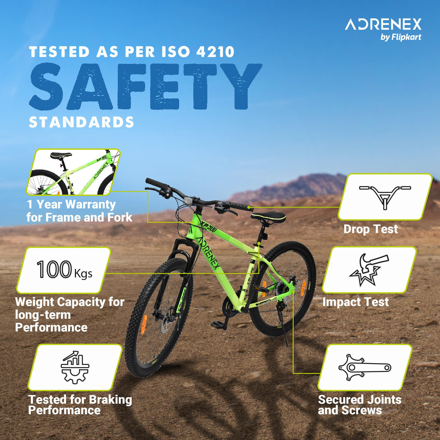 Image of Adrenex by Flipkart Xplore XP 900 27.5 T (inch) Mountain Cycle