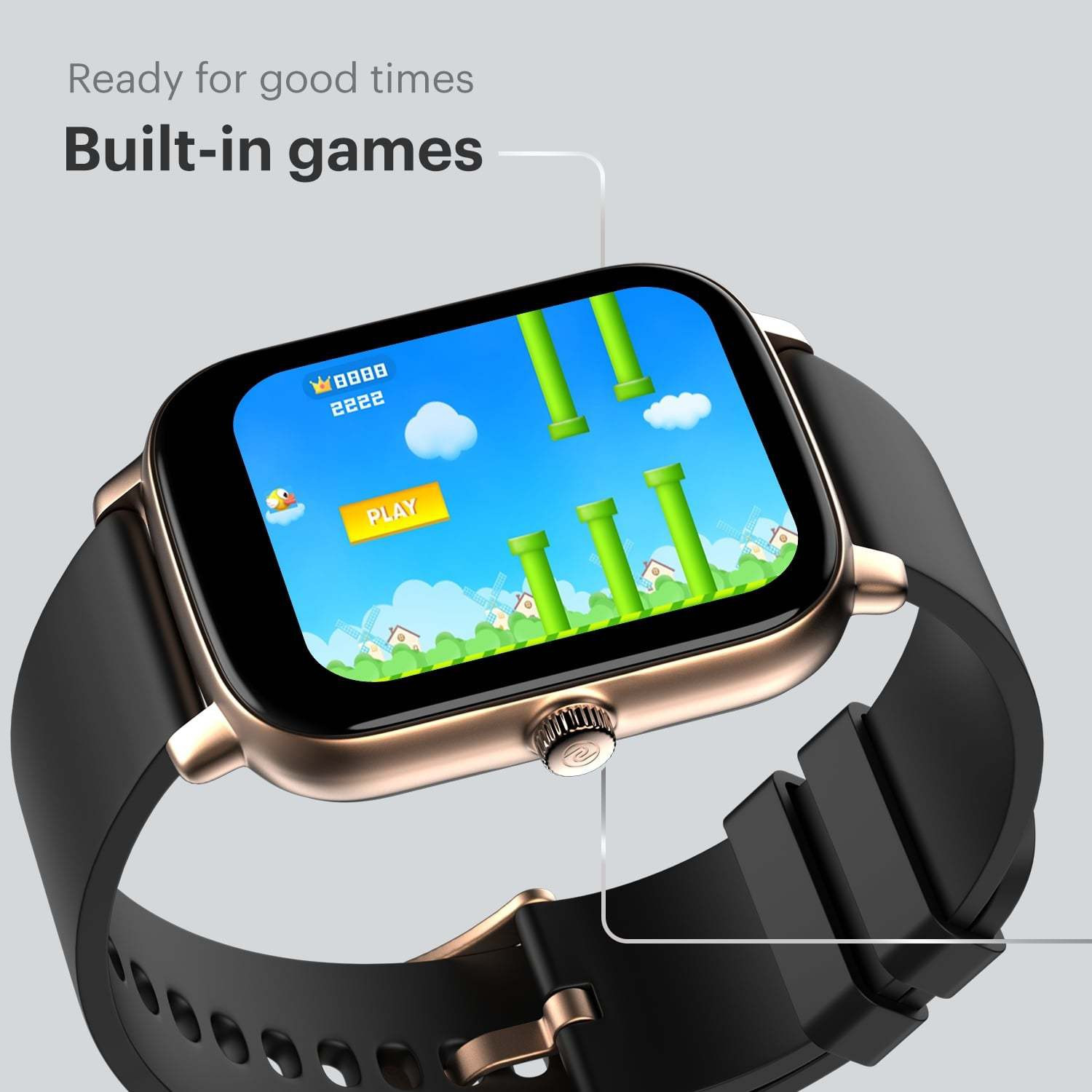 Image of Noise Icon Buzz 1.69 inch Display with Bluetooth Calling, Built-In Games, Voice Assistant Smartwatch