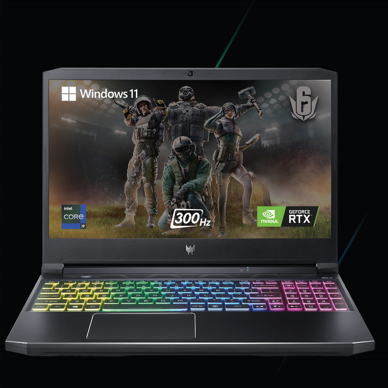 Image of Acer Predator Helios 300 Intel Core i9 11th Gen 11900 - (16 GB /1 TB SSD /Windows 11 Home /6 GB Graphics /NVIDIA GeForce RTX RTX 3060 /300 Hz) PH315-54 Gaming Laptop