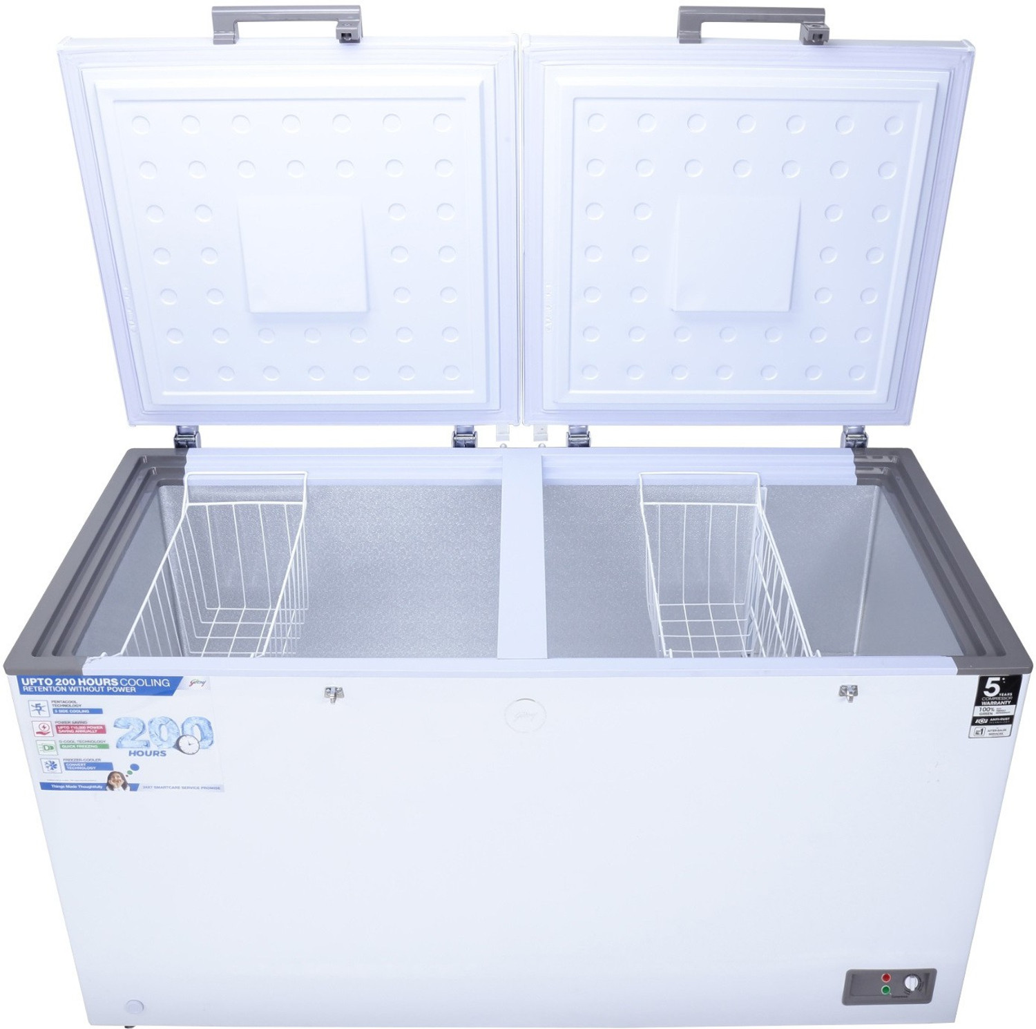 Image of Godrej 500 L Double Door Standard Deep Freezer