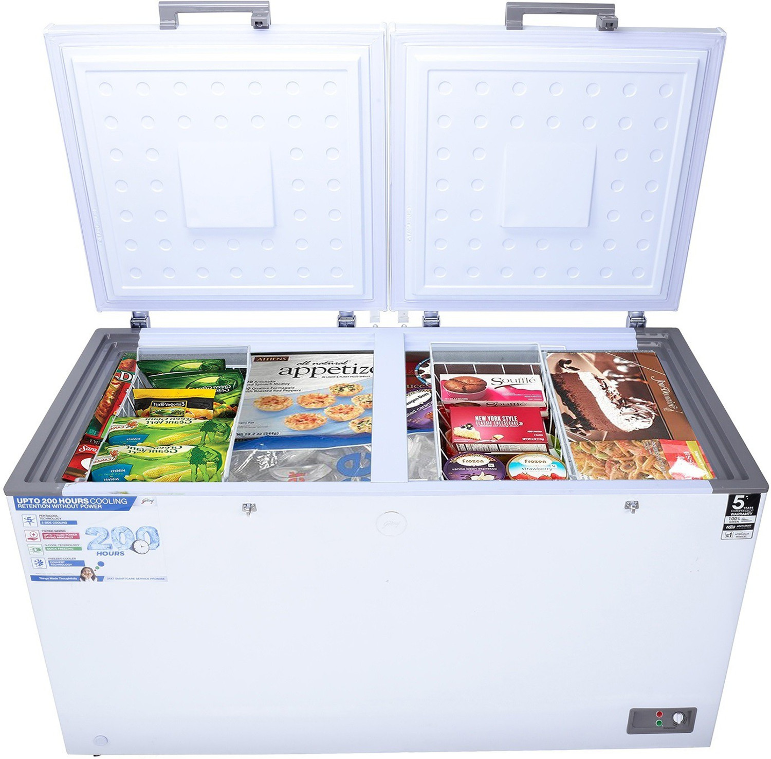 Image of Godrej 500 L Double Door Standard Deep Freezer