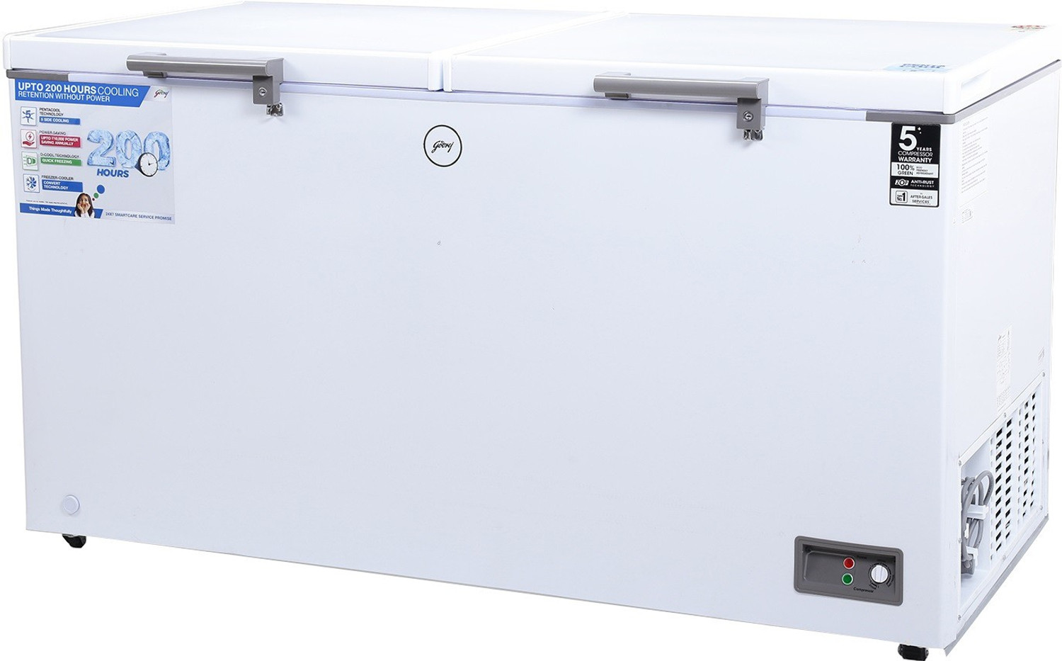 Image of Godrej 500 L Double Door Standard Deep Freezer