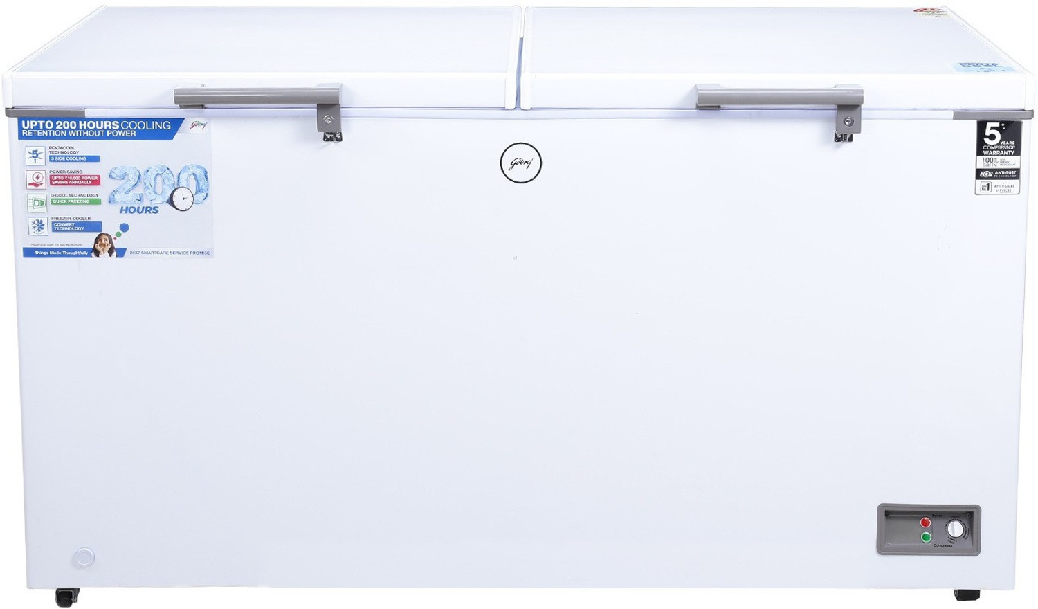 Image of Godrej 500 L Double Door Standard Deep Freezer