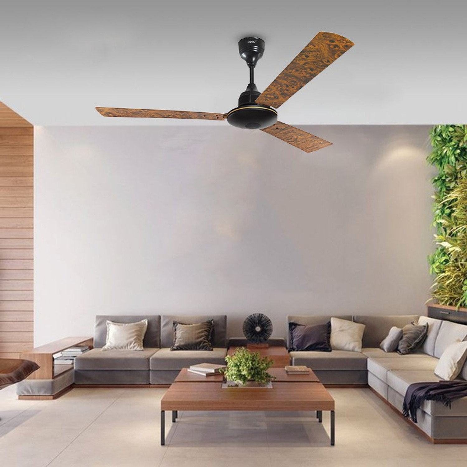 Image of ORPAT BLDC Ceiling Fan - Moneysaver Plus - 28W - ONYX With Remote & App Remote Anti Dust 1200 mm Ceiling Fan