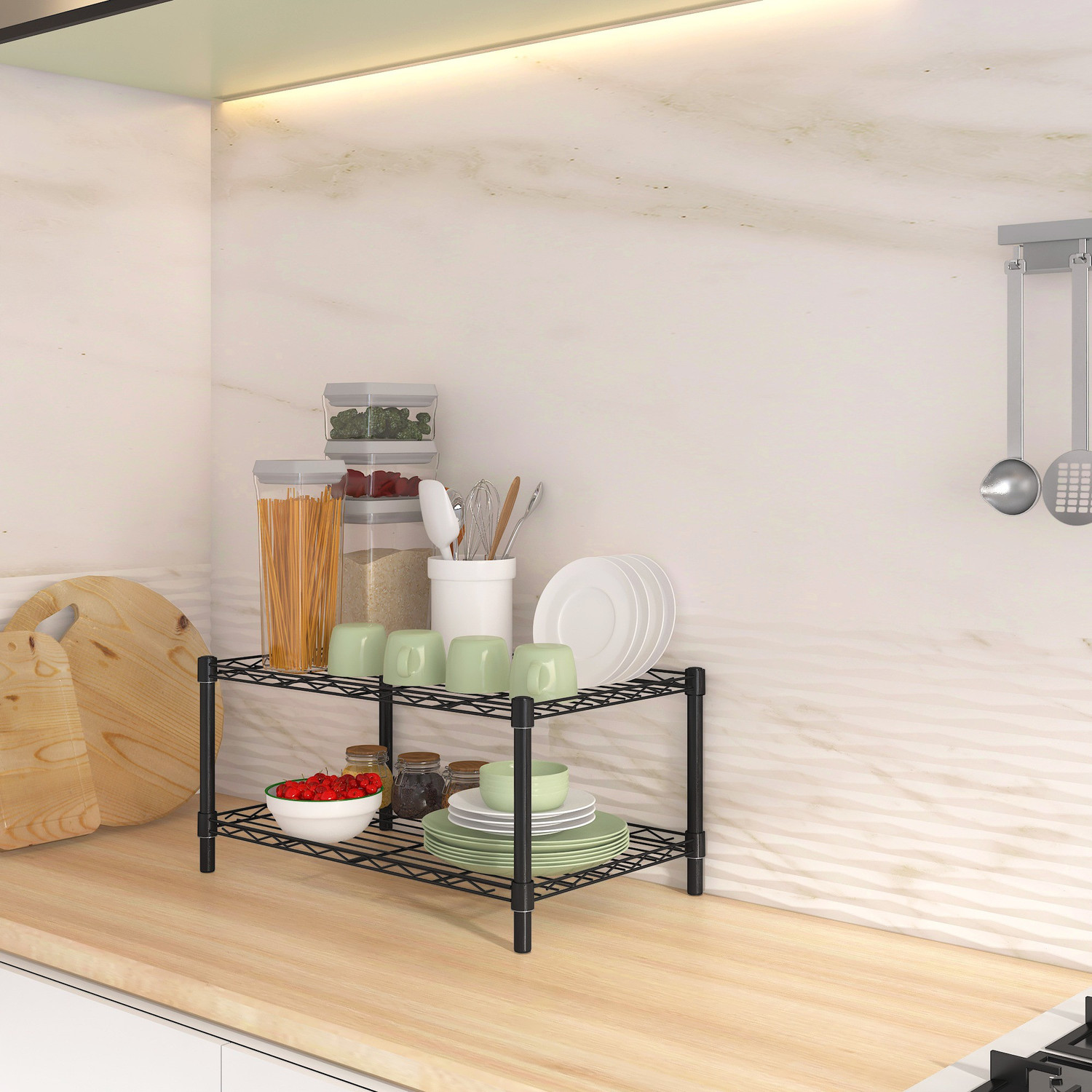 Image of Flipkart Perfect Homes Studio Metal Kitchen Cabinet