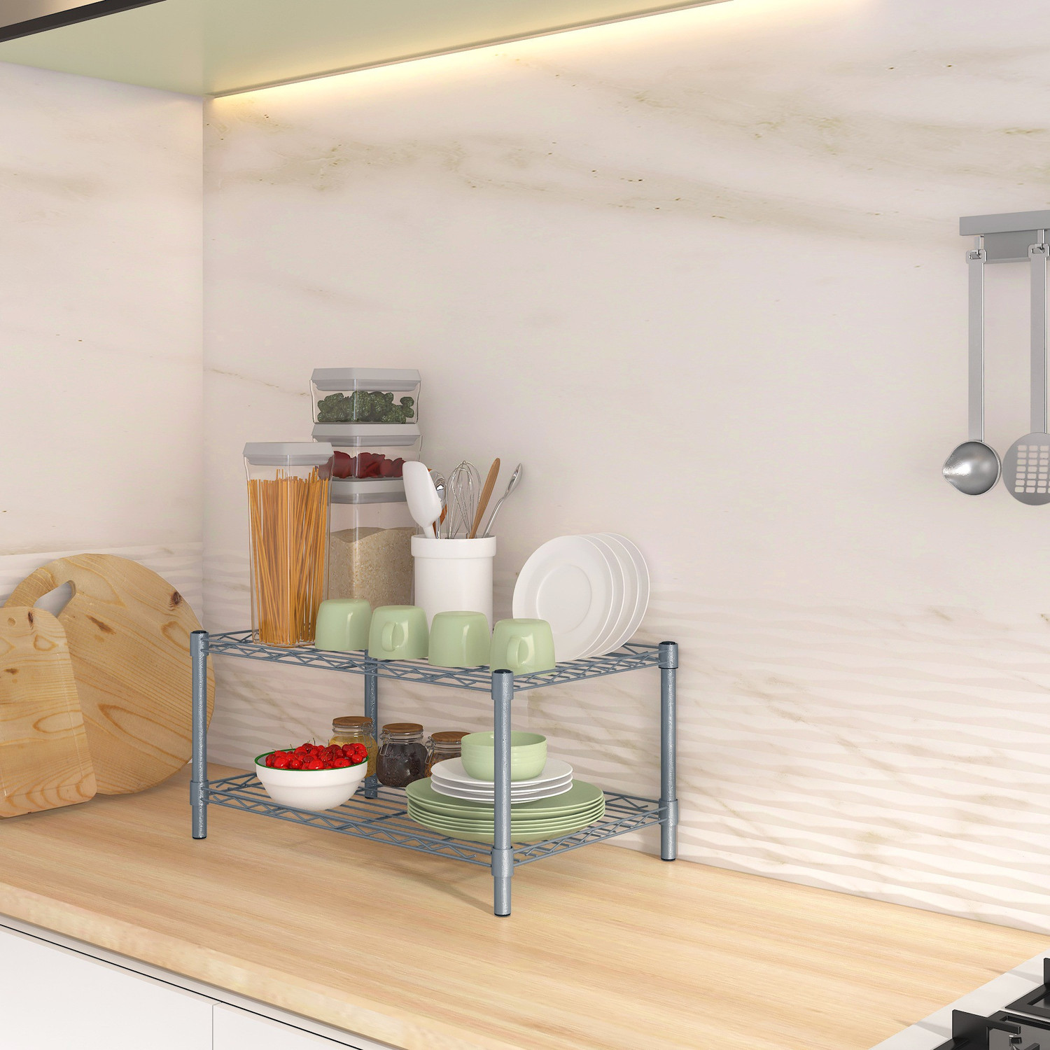 Image of Flipkart Perfect Homes Studio Metal Kitchen Cabinet