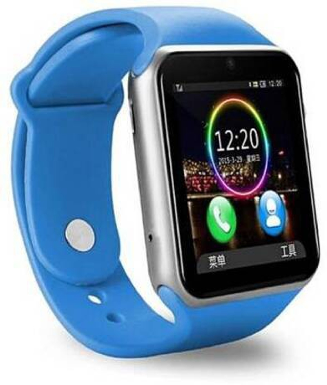 Image of Lastpoint 4G Camera and Sim Card Support watch Smartwatch (Blue Strap, free)