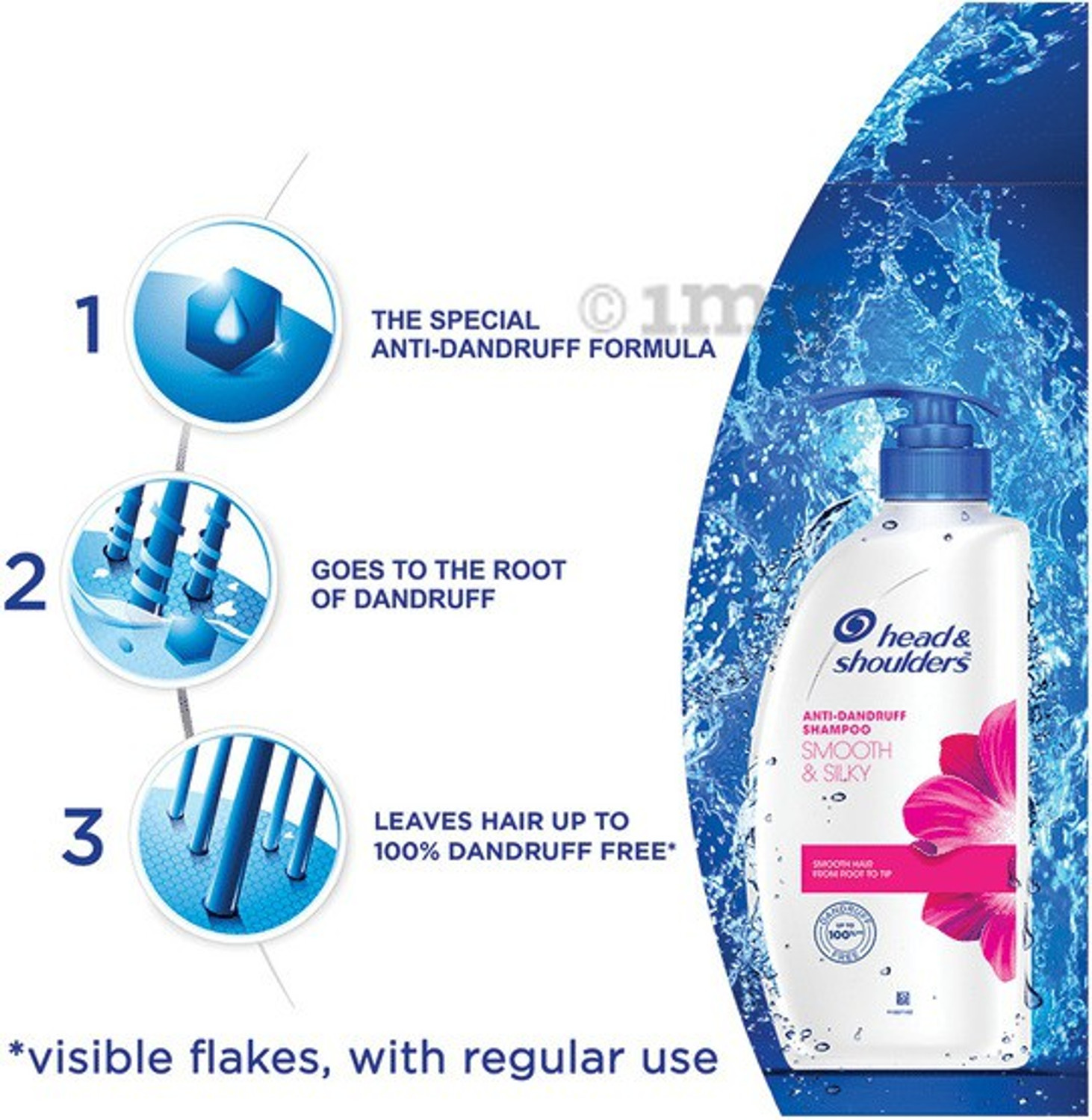 Image of HEAD & SHOULDERS Smooth & Silky Anti Dandruff Shampoo @@ (650ML)