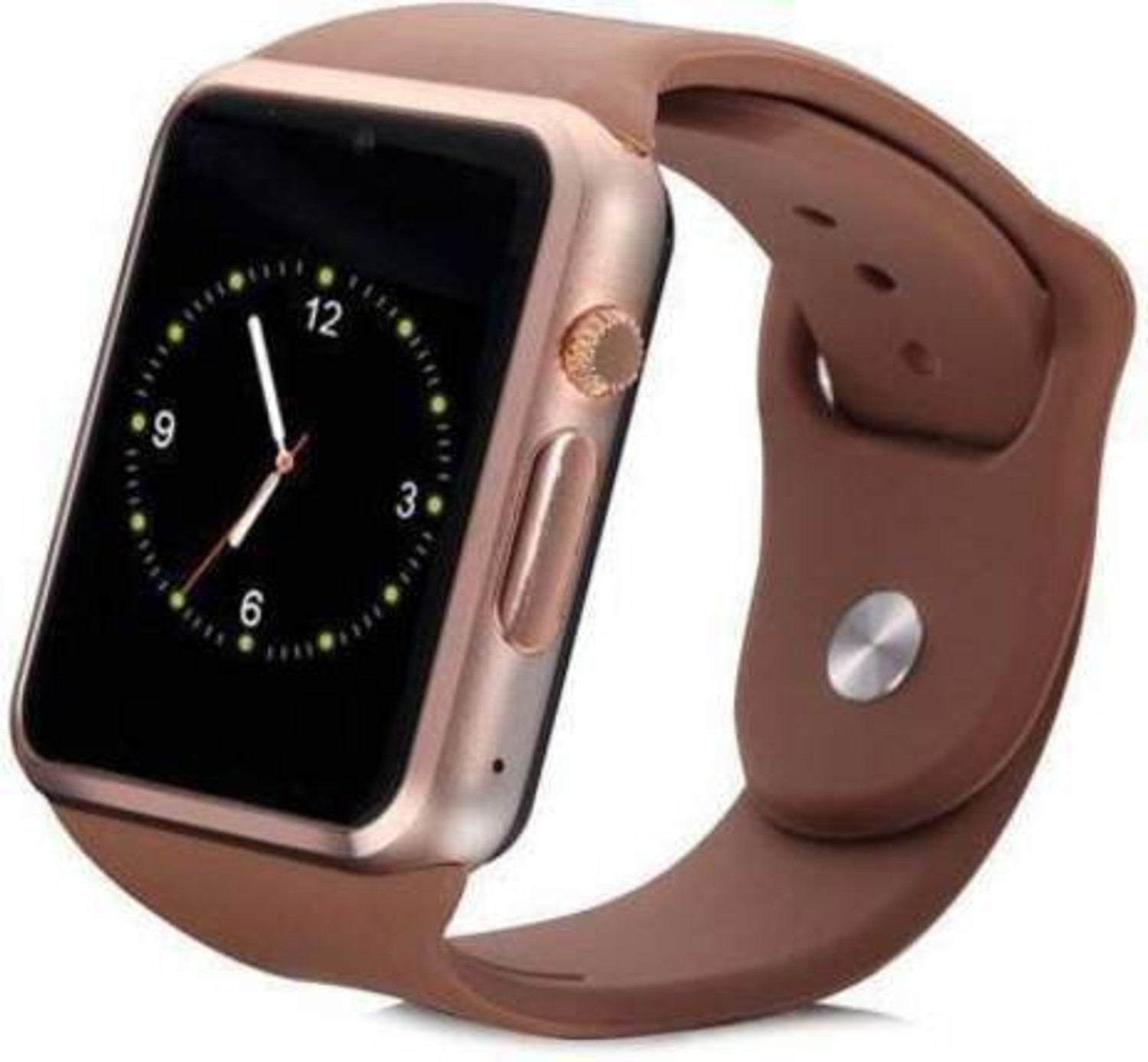 Image of CYXUS 4G Camera and Sim Card Support watch Smartwatch (Brown Strap, free)