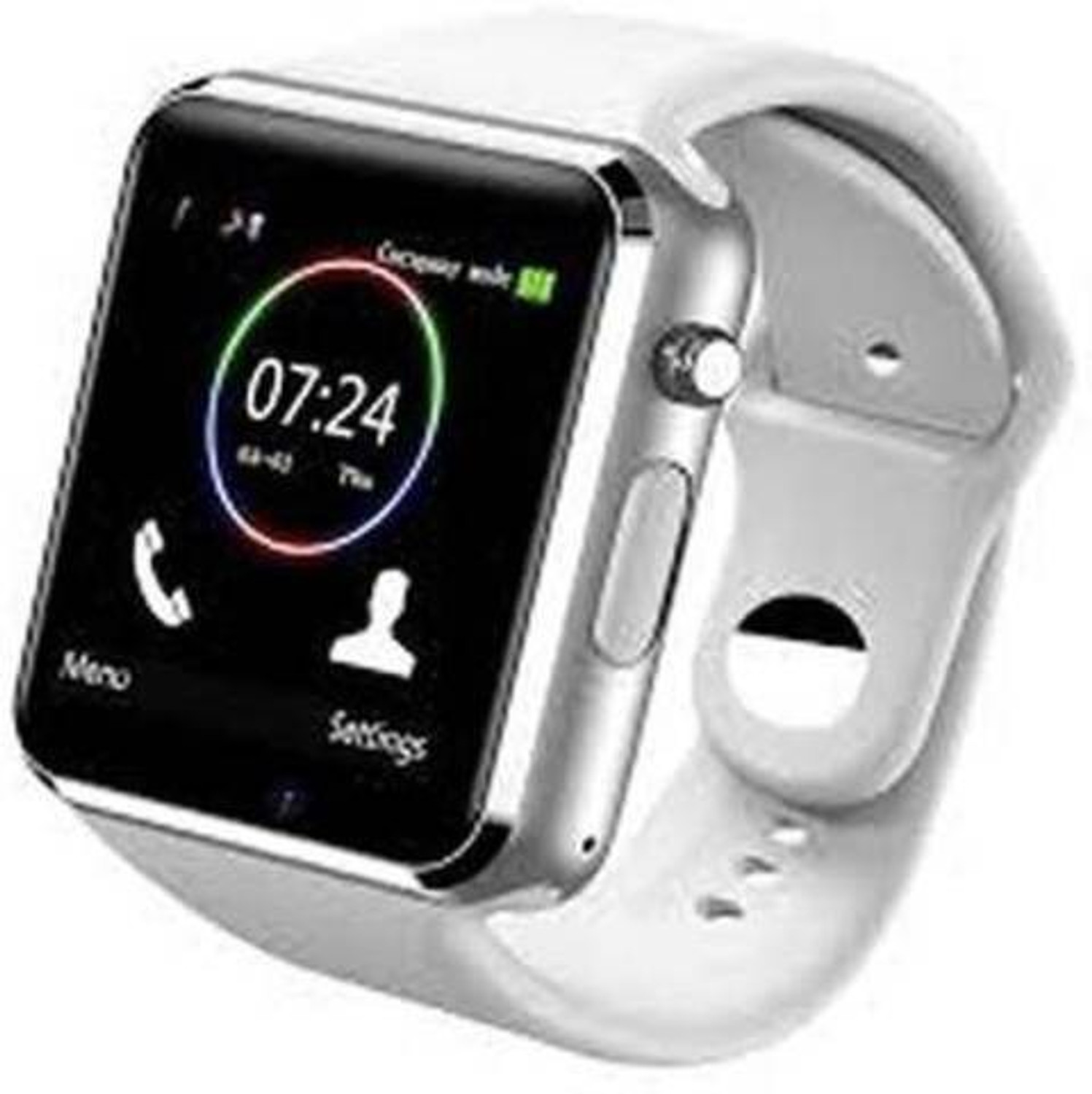 Image of Lastpoint 4G Camera and Sim Card Support watch Smartwatch (White Strap, free)