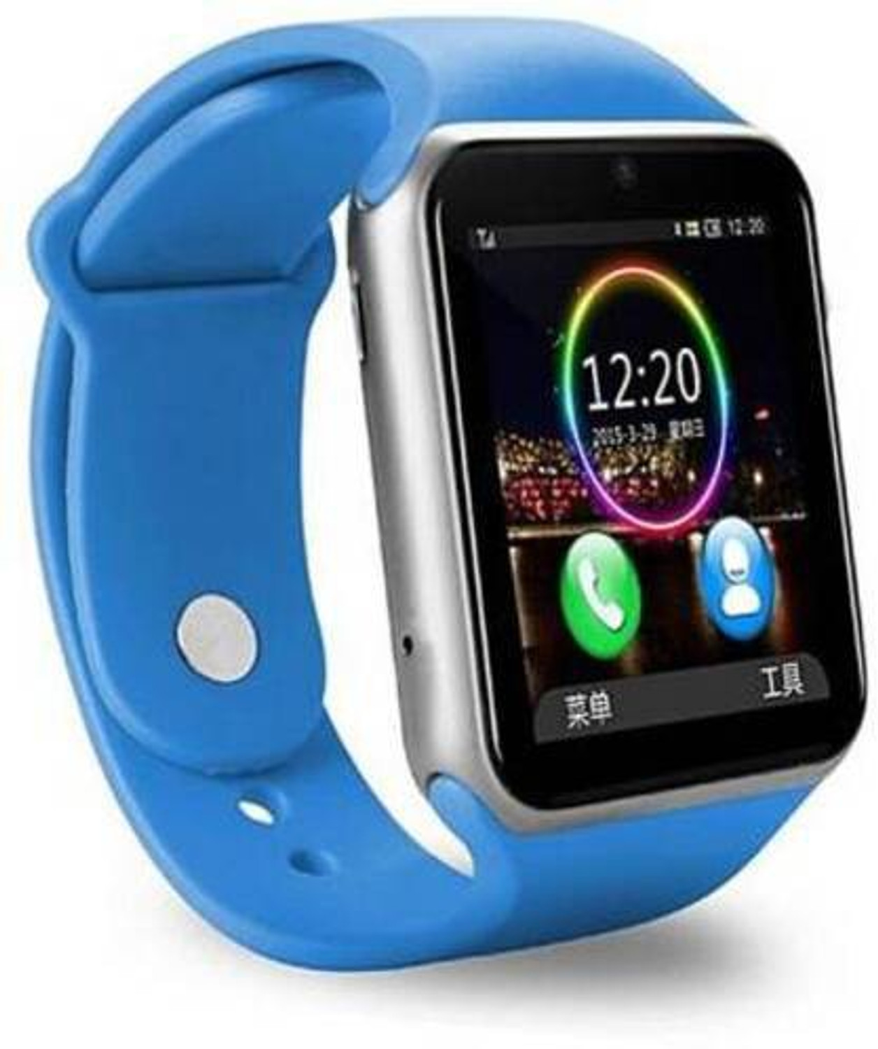 Image of Lastpoint 4G Camera and Sim Card Support watch Smartwatch (Blue Strap, free)