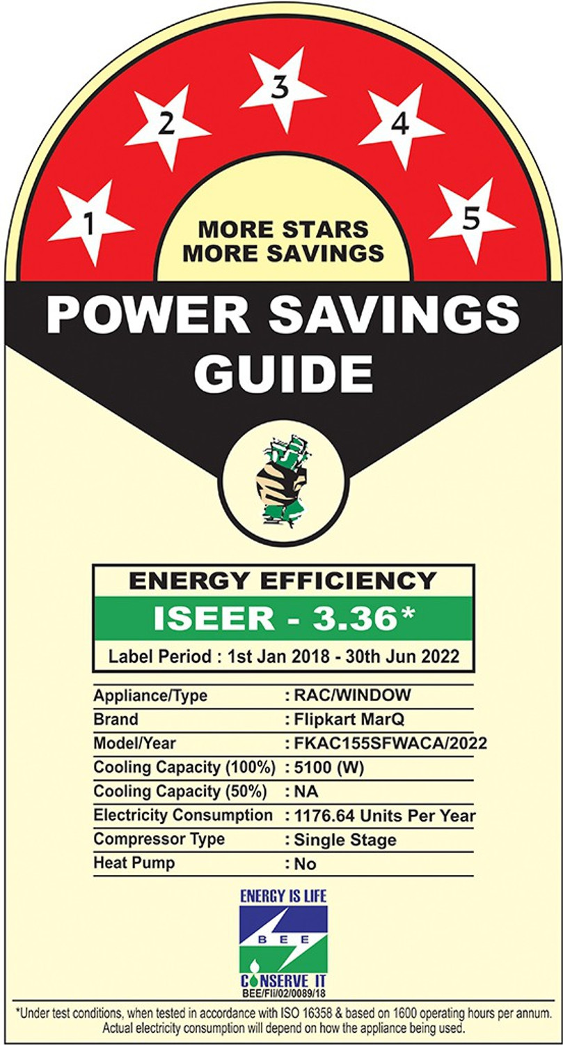 Image of MarQ by Flipkart 1.5 Ton 5 Star Window AC - White