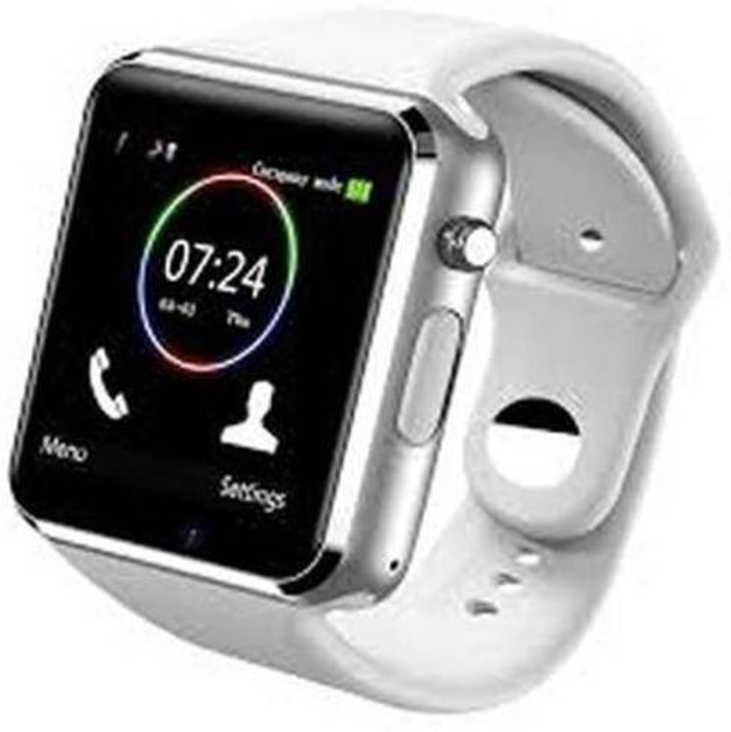 Image of Lastpoint 4G Camera and Sim Card Support watch Smartwatch (White Strap, free)